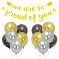 24ピース：ゴールドレターバナー「We Are So Proud of You」吊り下げデコレーション