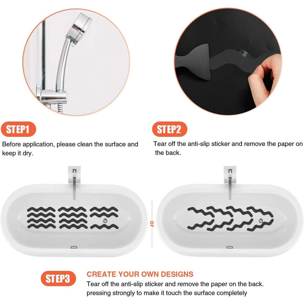24-Piece: Safe Tub Strips Adhesive Non-Slip Shower Stickers Set