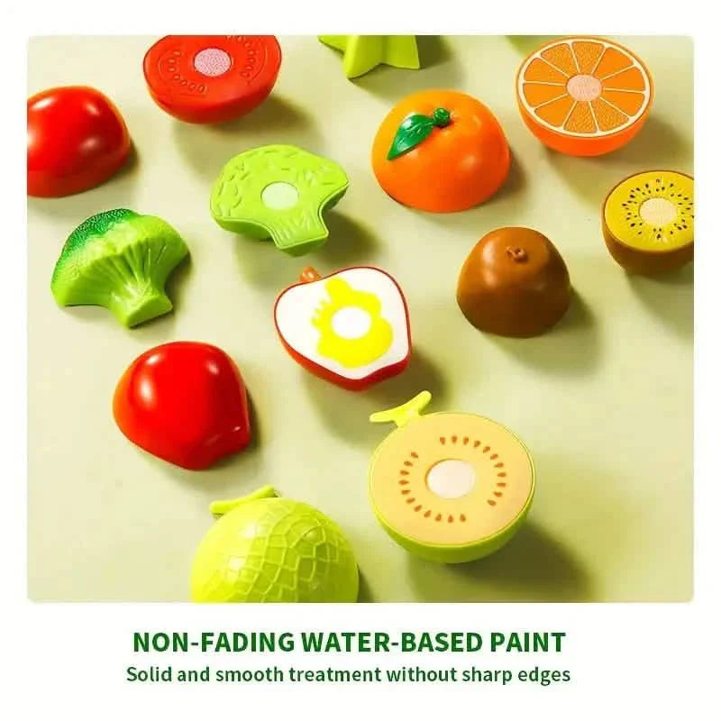 24-Pieces: Fun Food Cutting, Fruit and Vegetable Toys