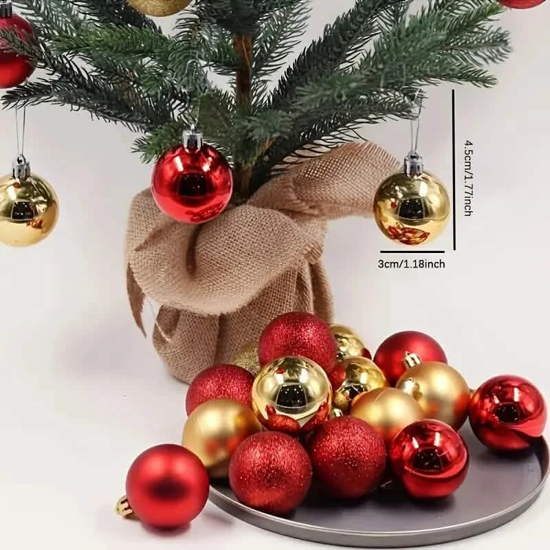 24-Pieces: Sparkling Christmas Balls