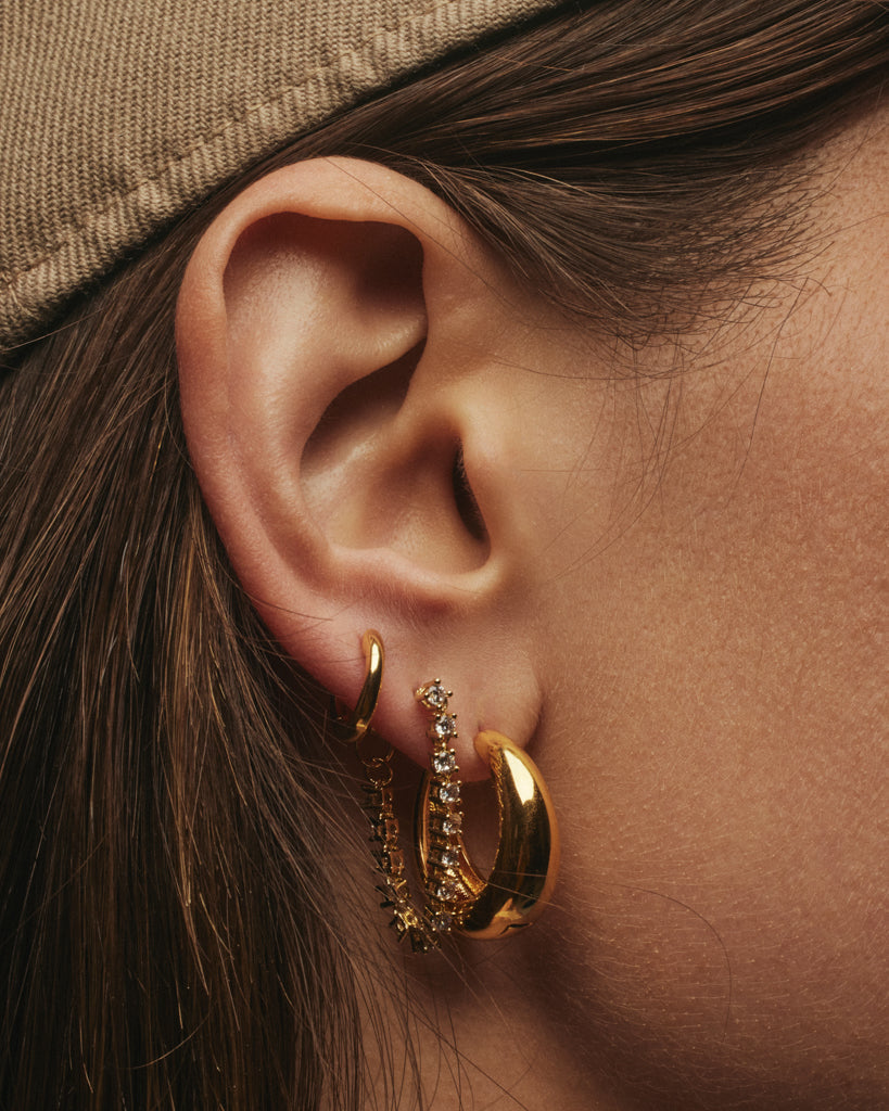 Ballier Chain Studs- Gold (Ships Late September)