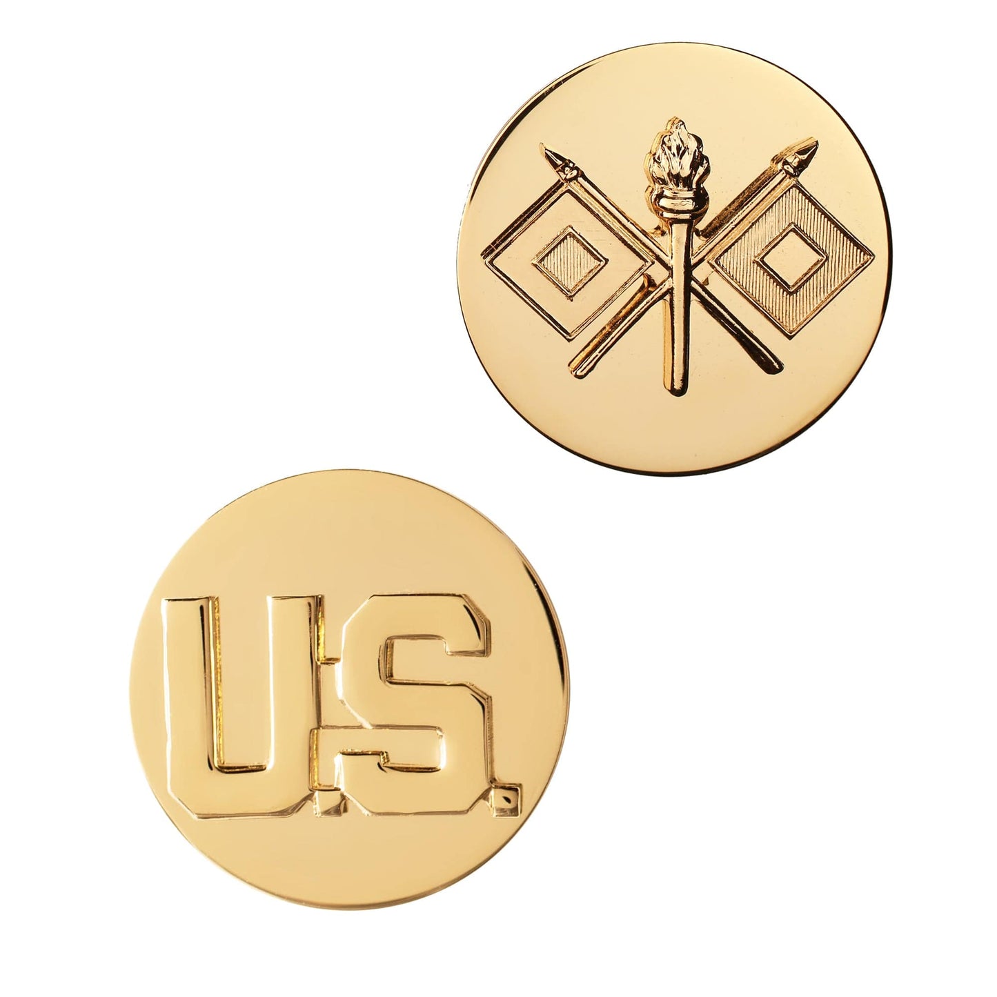 U.S. Army Enlisted Signal & U.S. STA-BRITE® Pin-on (pair)