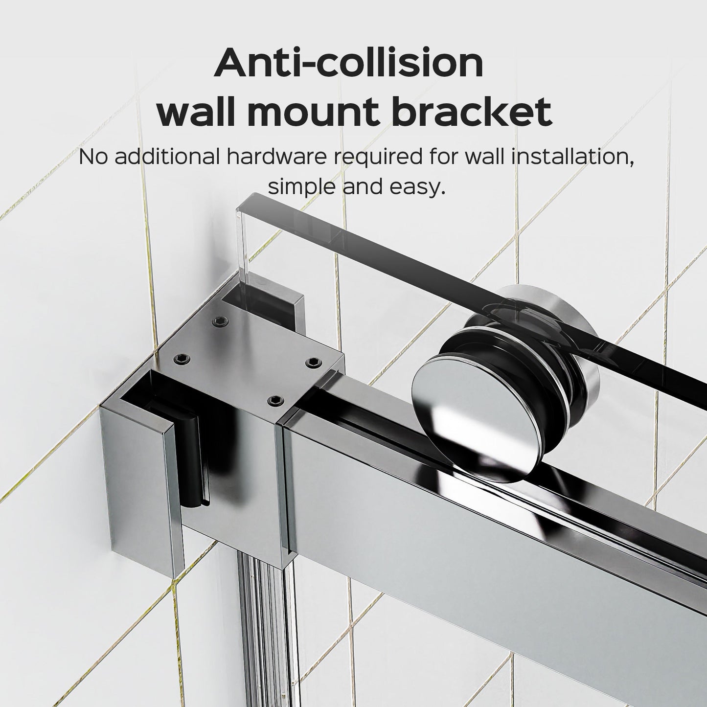 Frameless Double Sliding Shower Door