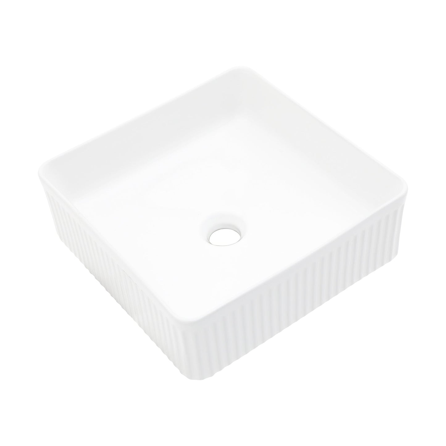 15.69"x15.69" Modern Bathroom Vessel Sink