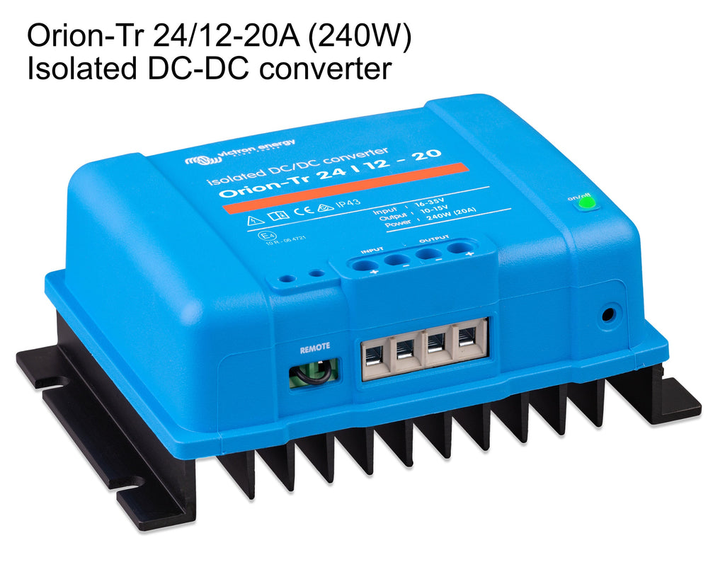 DC-DC Converters: step up/down transformers for 12V, 24V & 48V