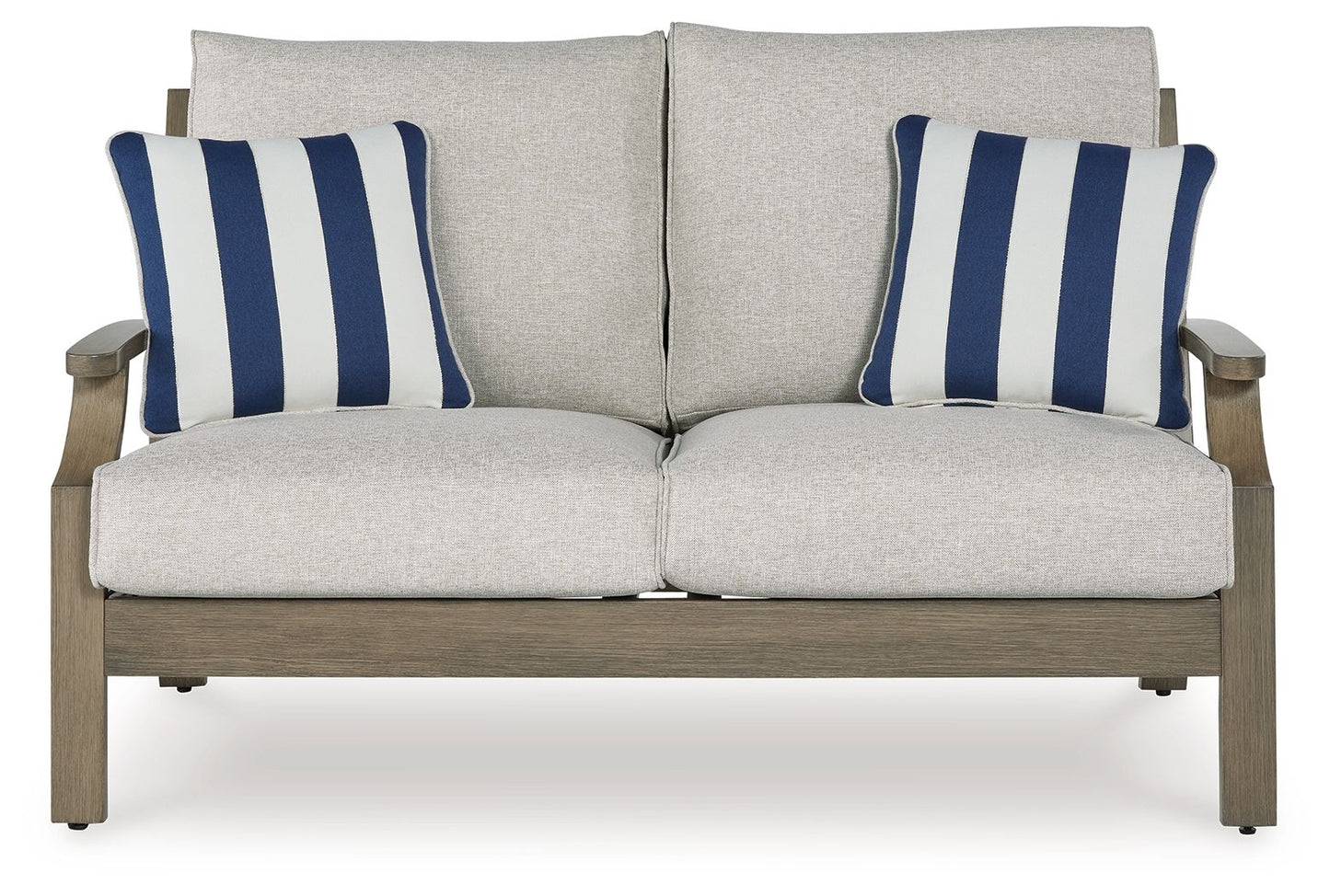 Rainier Ranch - Loveseat With Cushion - Brown / Beige