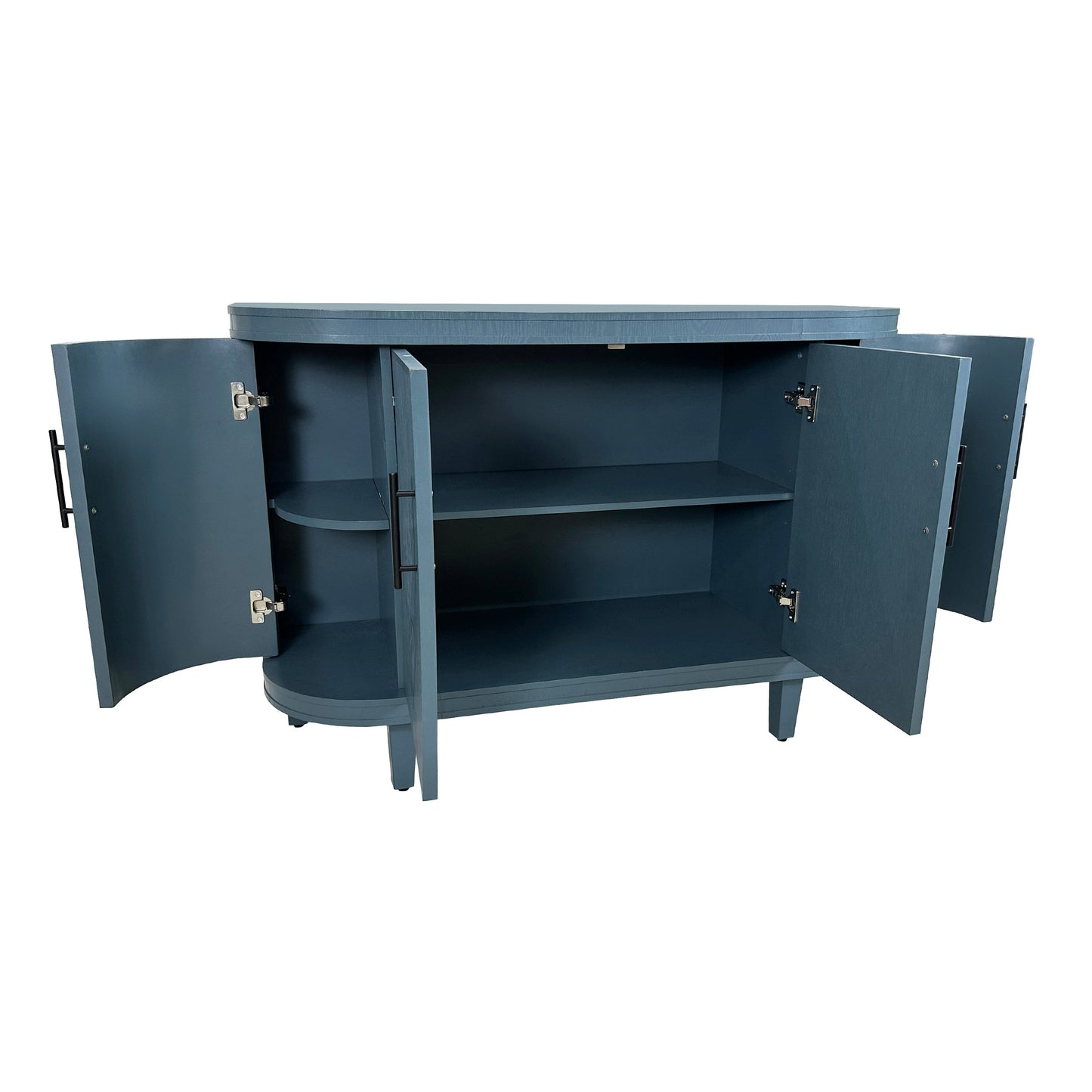 Modern Curved Sideboard 47.2-Inch Decorative Storage Cabinet