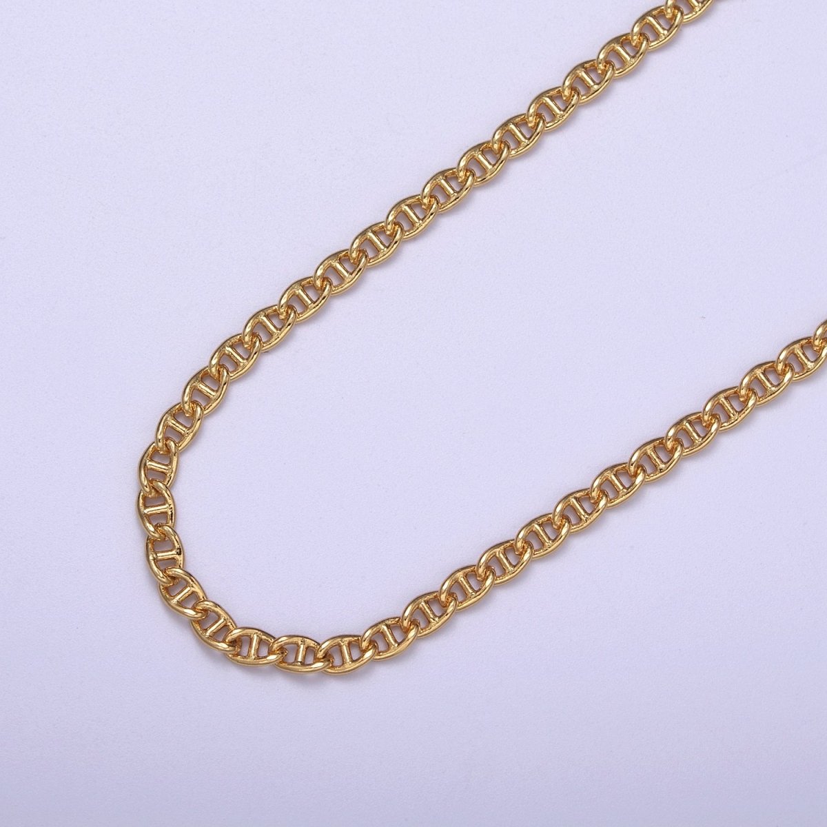 24K Gold Filled Anchor Chain, 5.2X3.2mm Wholesale Chain For Jewelry Making Component Supply | ROLL-625 Clearance Pricing