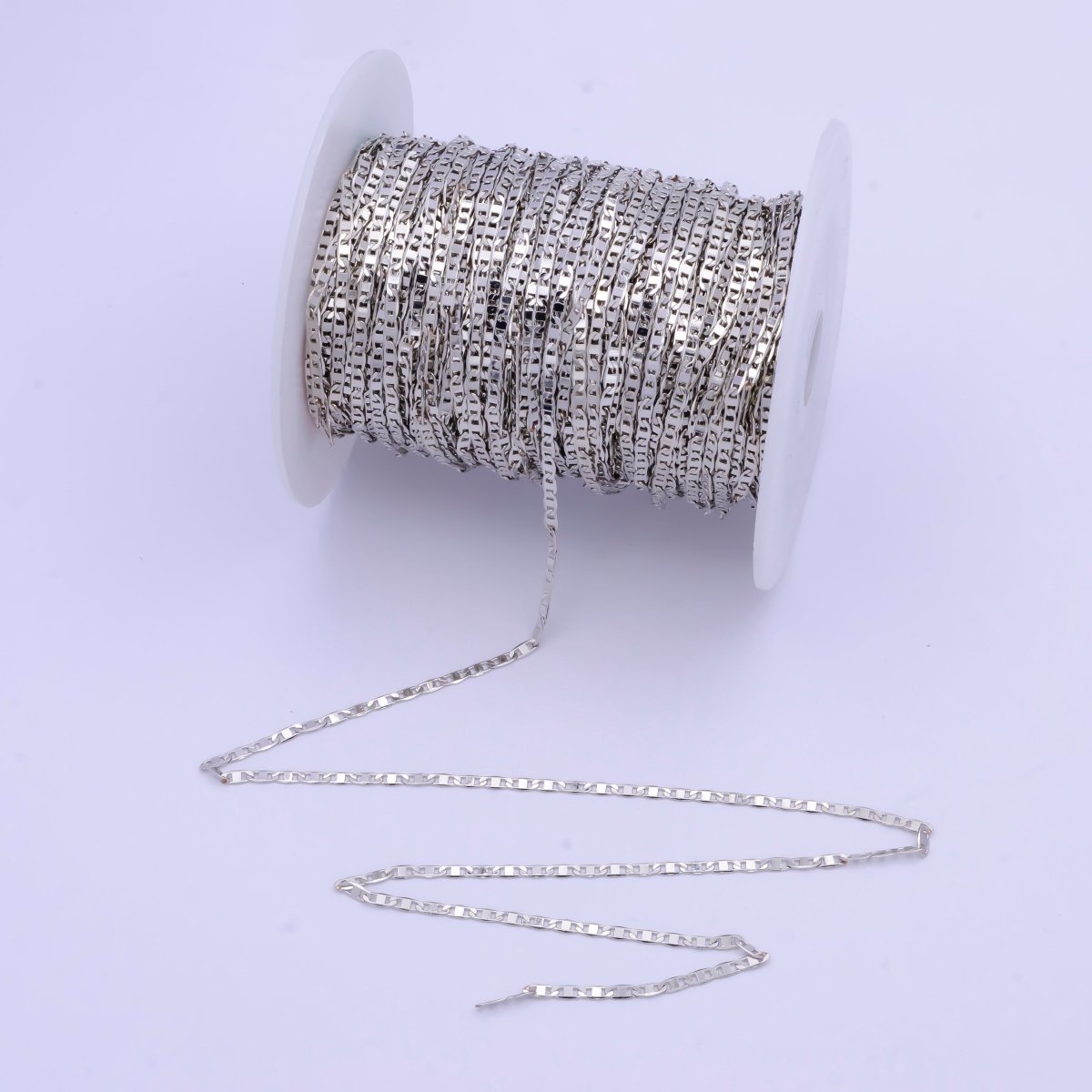 24K Gold Filled Anchor Chain by Yard, Gold Mariner Chain by Yard, Wholesale Roll Chain for Jewelry Making, Silver Mariner Unfinished Chain | ROLL-586, ROLL-738 Clearance Pricing