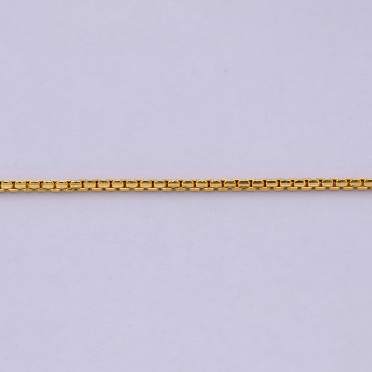 24k Gold Filled Box Chain Necklace, 18 Inch, 1mm Gold Chain, Box Link Chain For Women Men | WA-530 Clearance Pricing