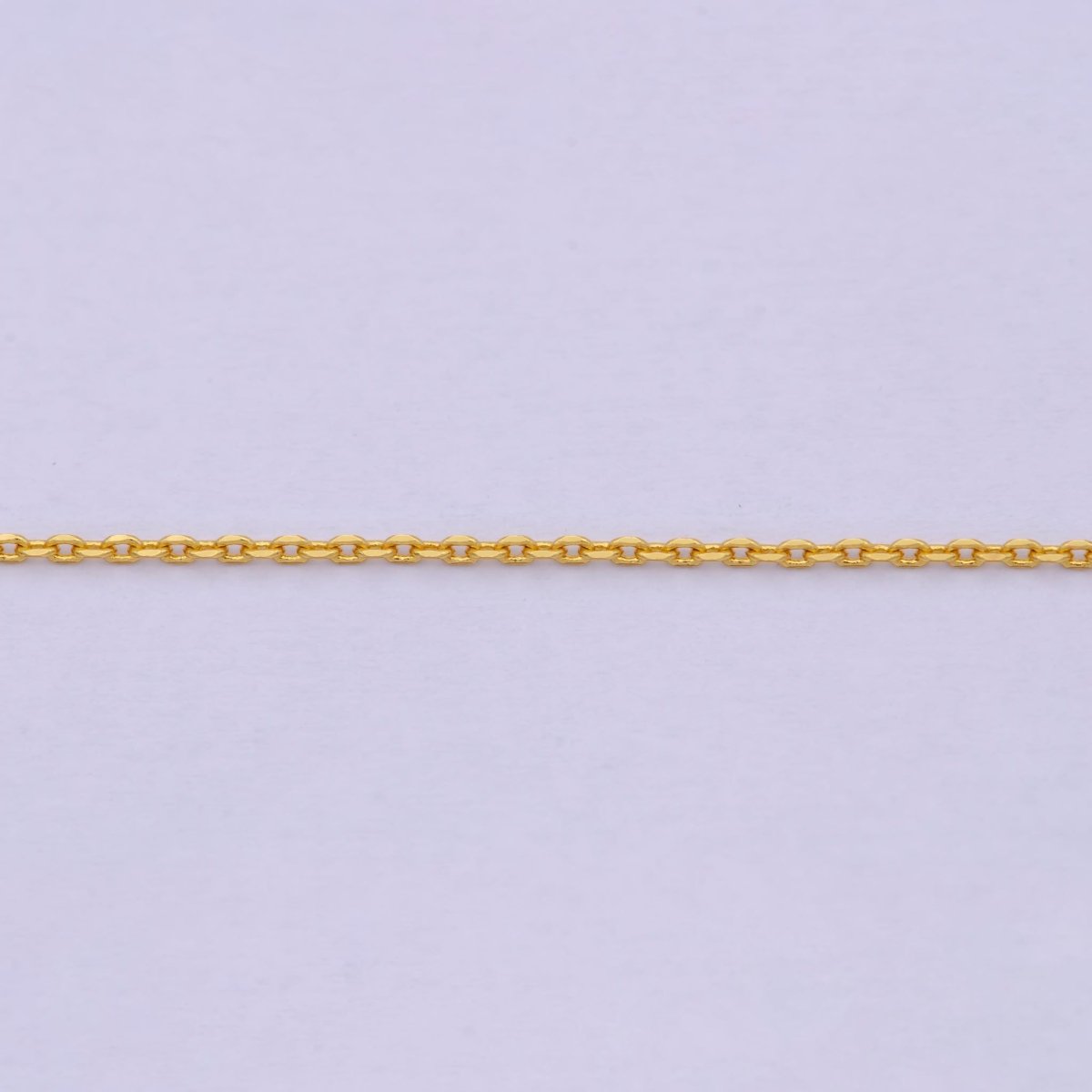 24K Gold Filled Cable Chain, 17.7 Inch Layering Finished Chain Necklace with Spring Ring | WA-613 Clearance Pricing