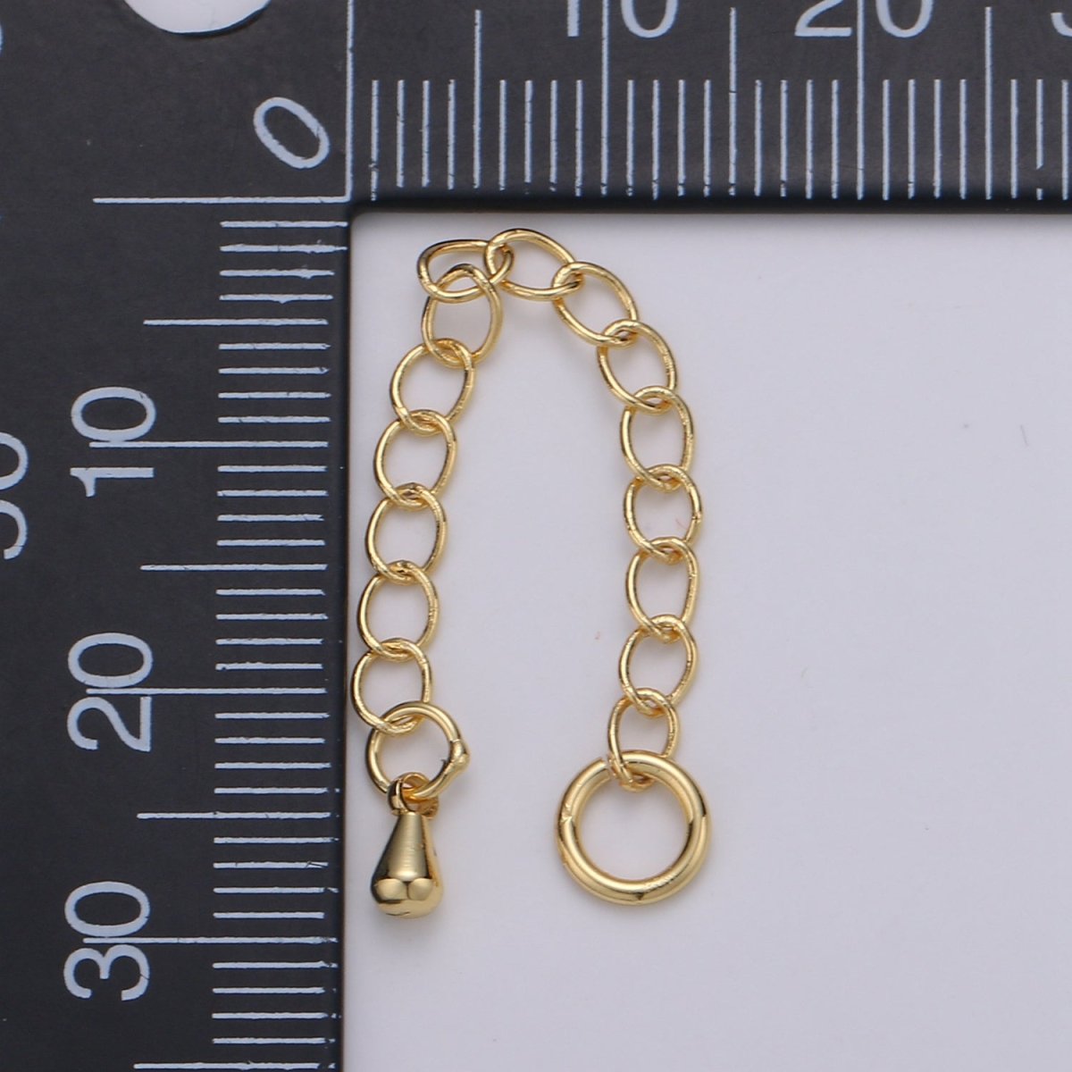 24K Gold Filled Chain Extender Gold / Silver For DIY Jewelry Making Chain Extender  L-125~L-128