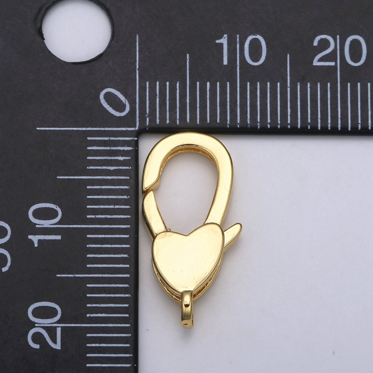 24K Gold Filled Heart Lobster Clasp For DIY Jewelry Making For Bracelet Necklace Supplies L-173