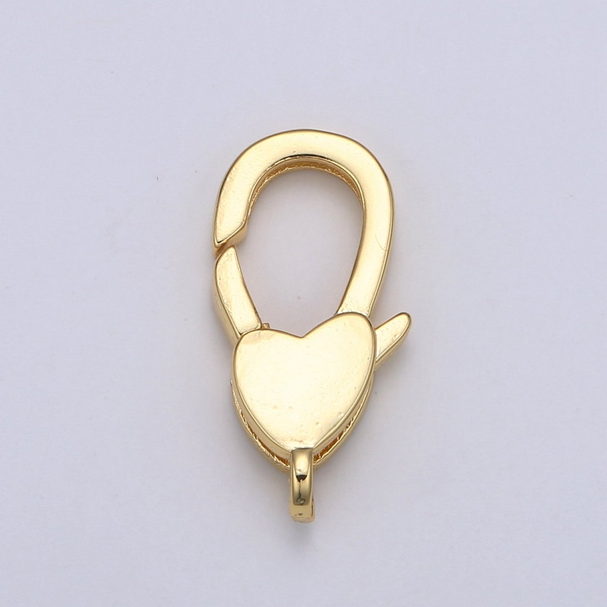 24K Gold Filled Heart Lobster Clasp For DIY Jewelry Making For Bracelet Necklace Supplies L-173
