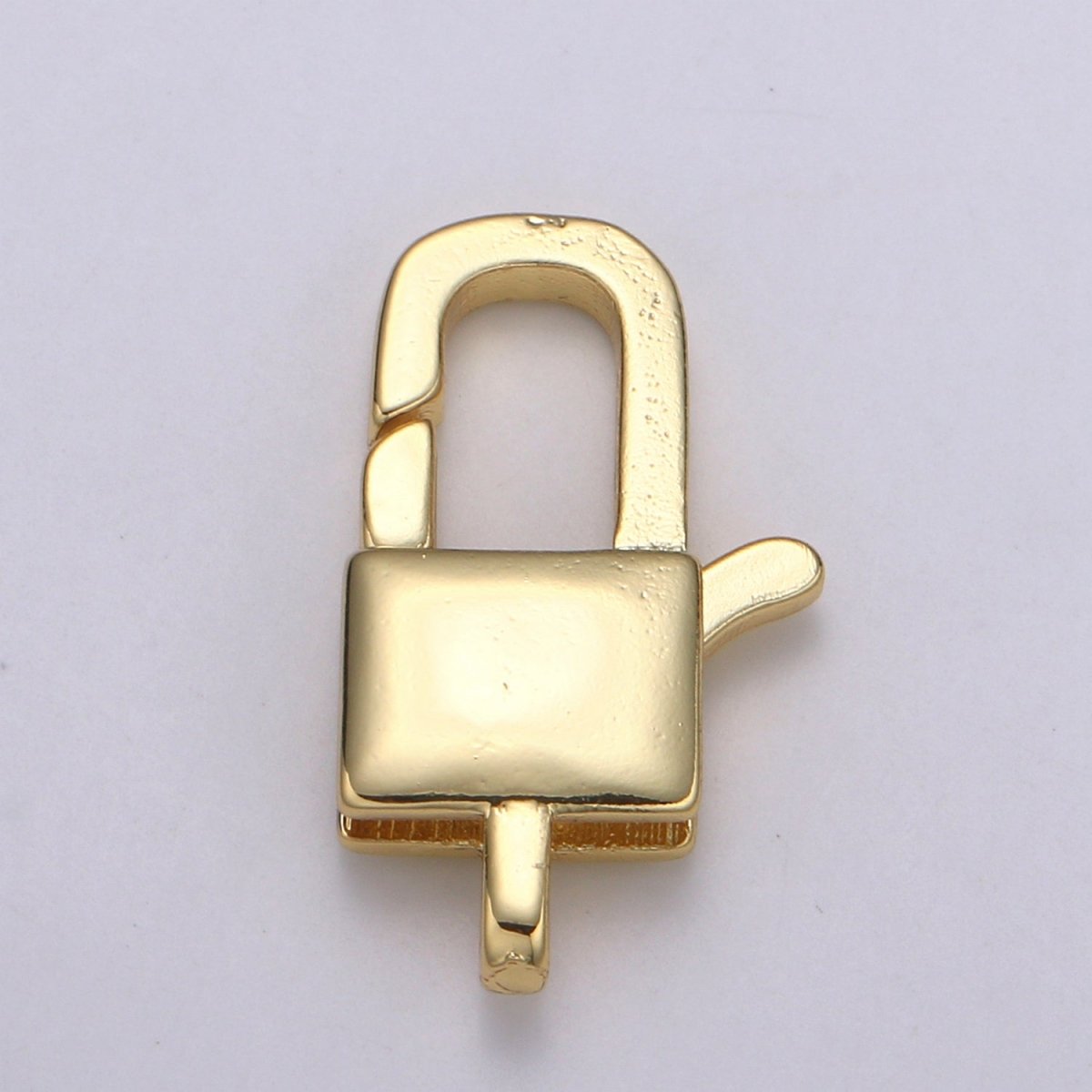 24K Gold Filled Lock Lobster Clasp DIY Jewelry Making Necklace Bracelet L-180