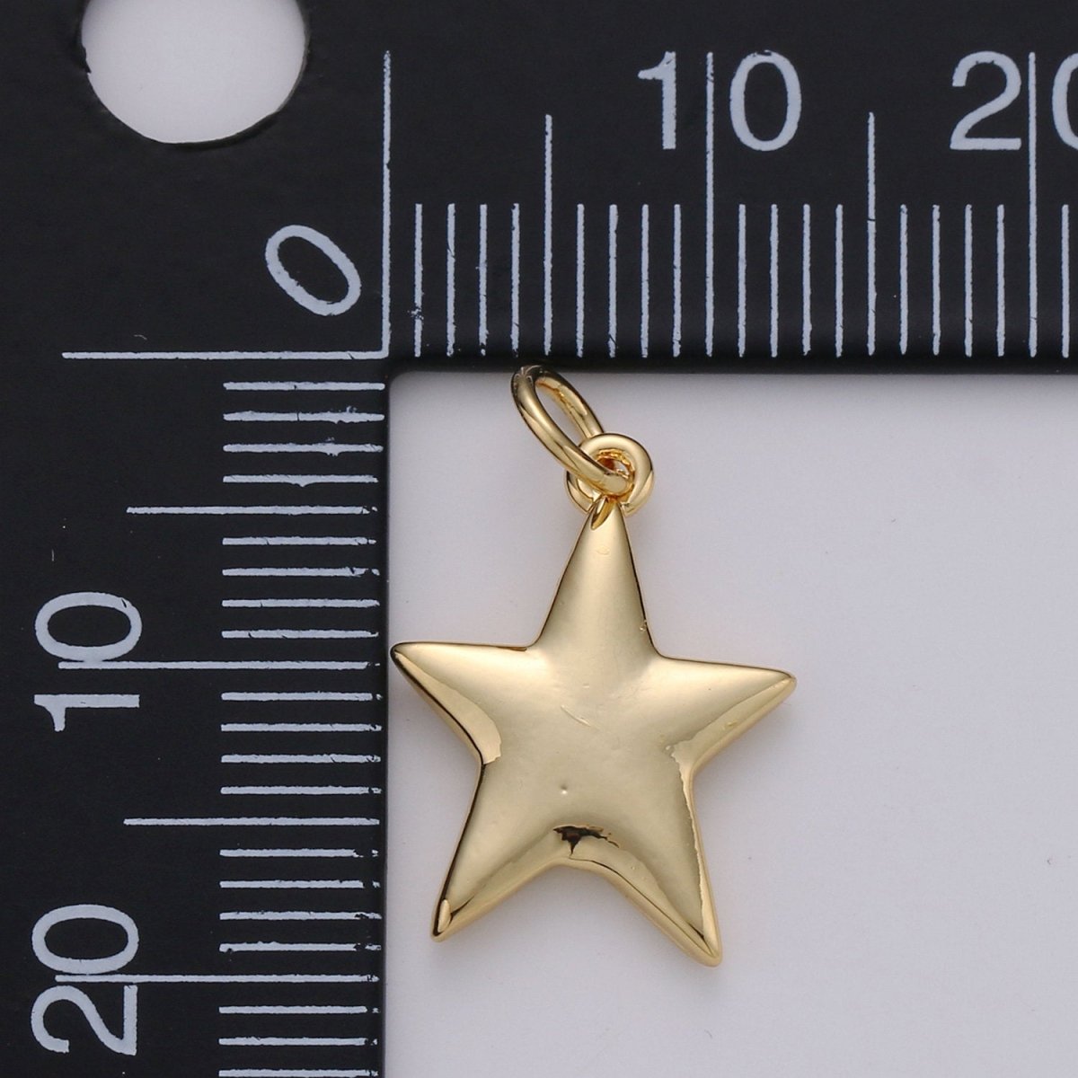 24K Gold Filled Mini Star Charms Double Sided charm for Necklace Earring Bracelet Jewelry Making Supply Celestial Jewelry D-439