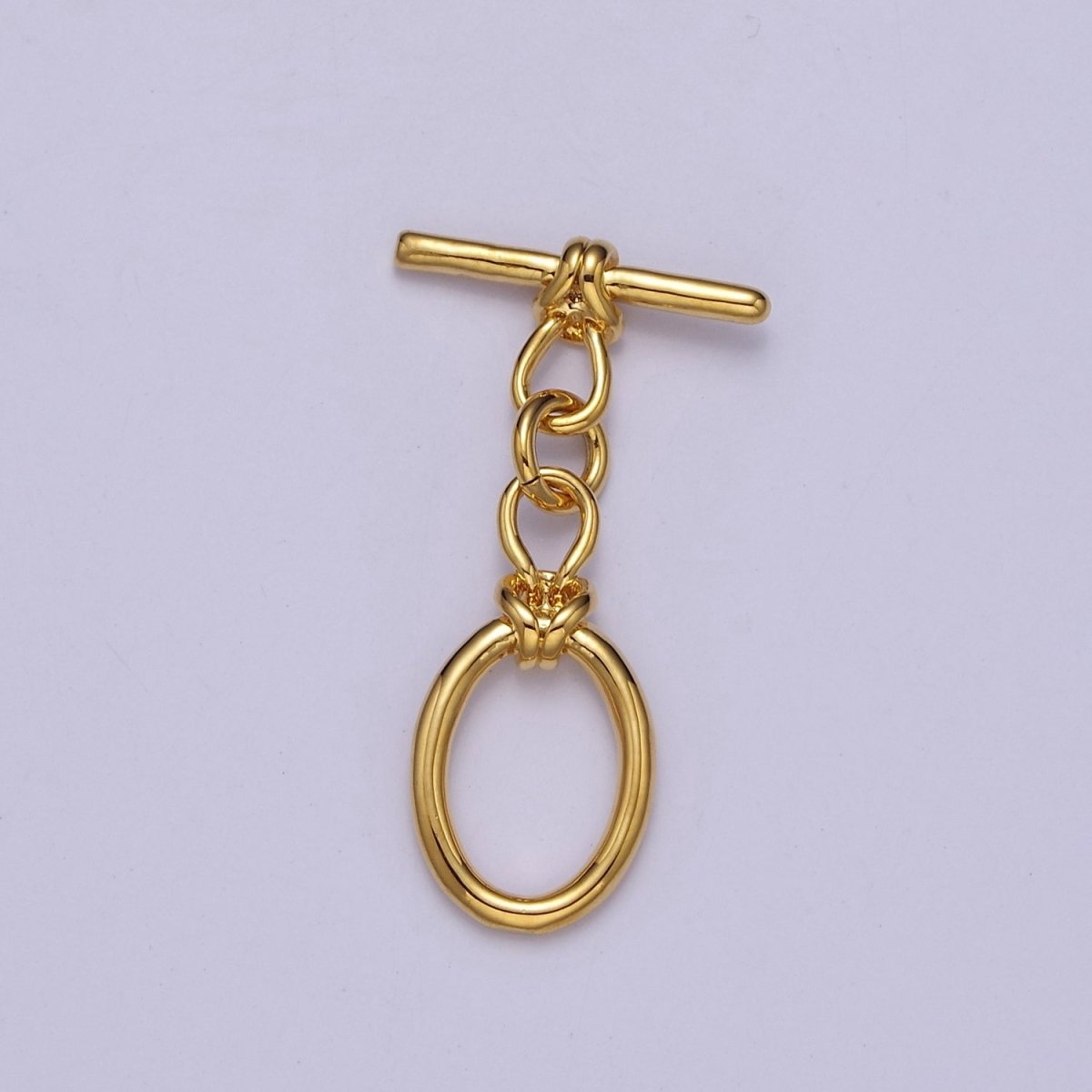 24k Gold Filled Oval Toggle Clasp, Jewelry Clasp OT Clasp Findings L-699 L-700 L-701