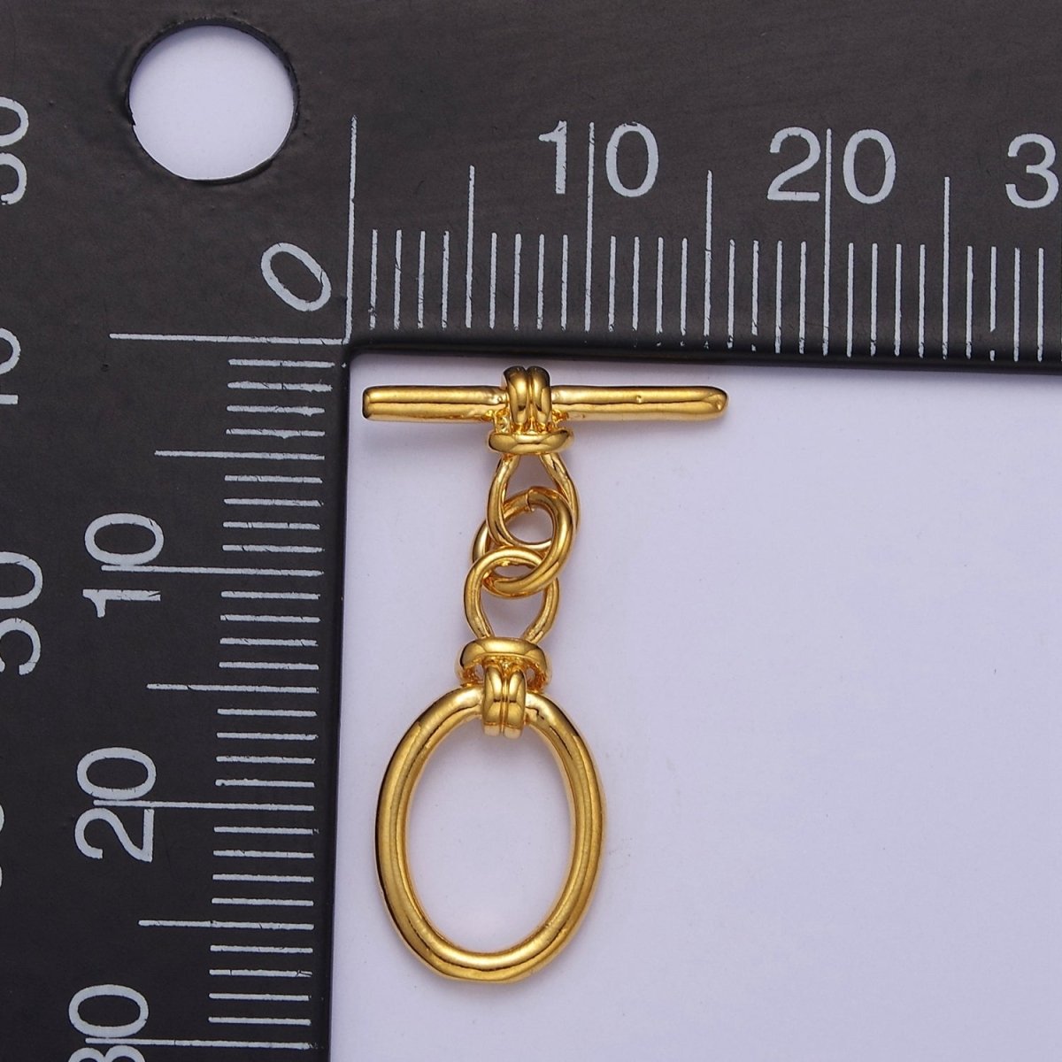 24k Gold Filled Oval Toggle Clasp, Jewelry Clasp OT Clasp Findings L-699 L-700 L-701