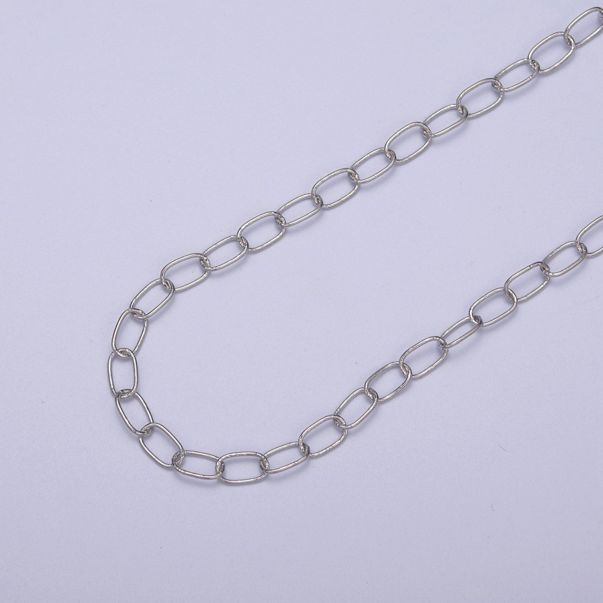 24K Gold Filled Silver Unfinished CABLE Chain, 4mm Width, Wholesale Chain For Jewelry Making | ROLL-617, ROLL-618 Clearance Pricing