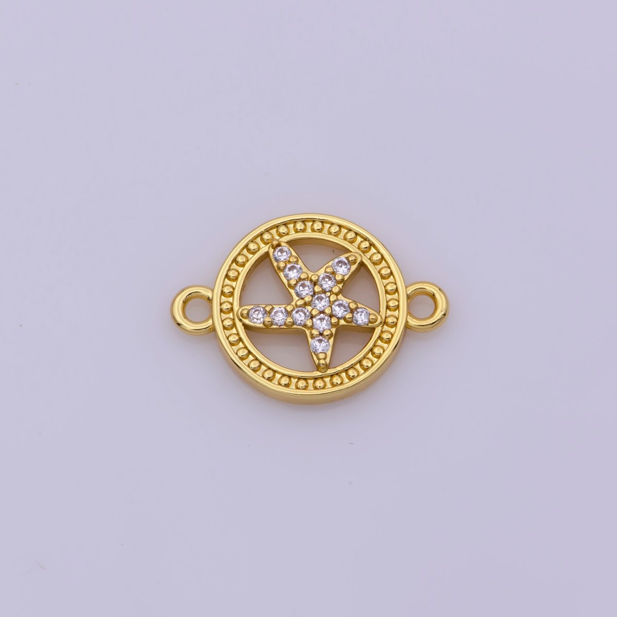 24k Gold Filled Starfish Connector, Star Fish Connector for bracelet necklace earring Supply Y-408
