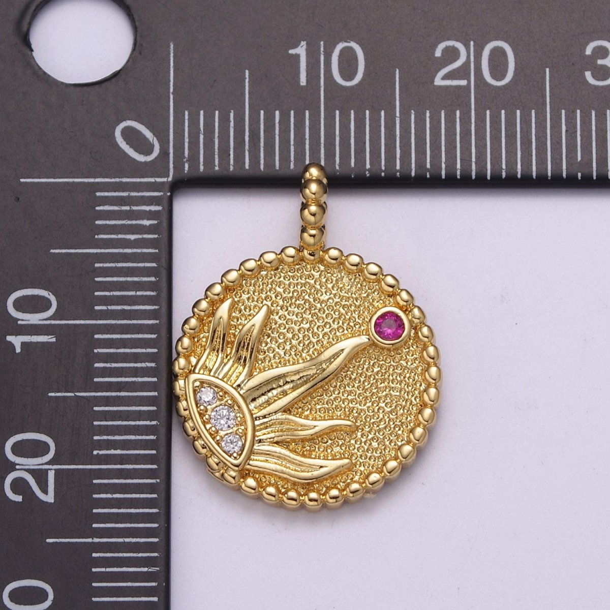 24k Gold Filled Sun Pendant Radiant Rays of Sun Charm Solar System Celestial Symbol Charm Pendant  N-524