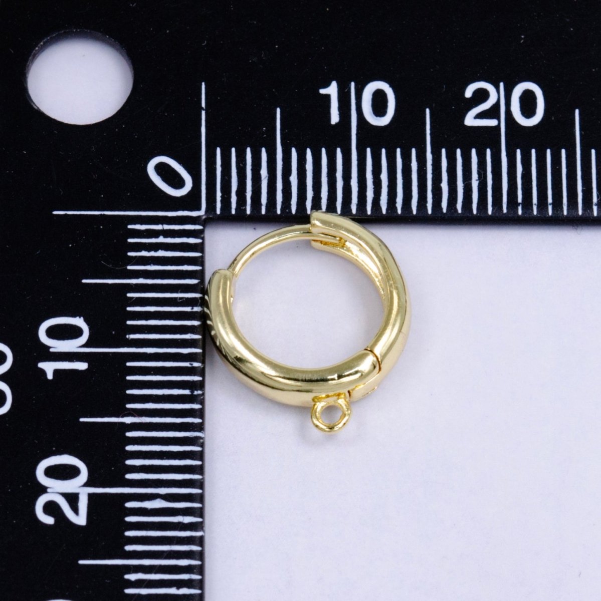 24K Simple Minimalist Golden Huggies K-804