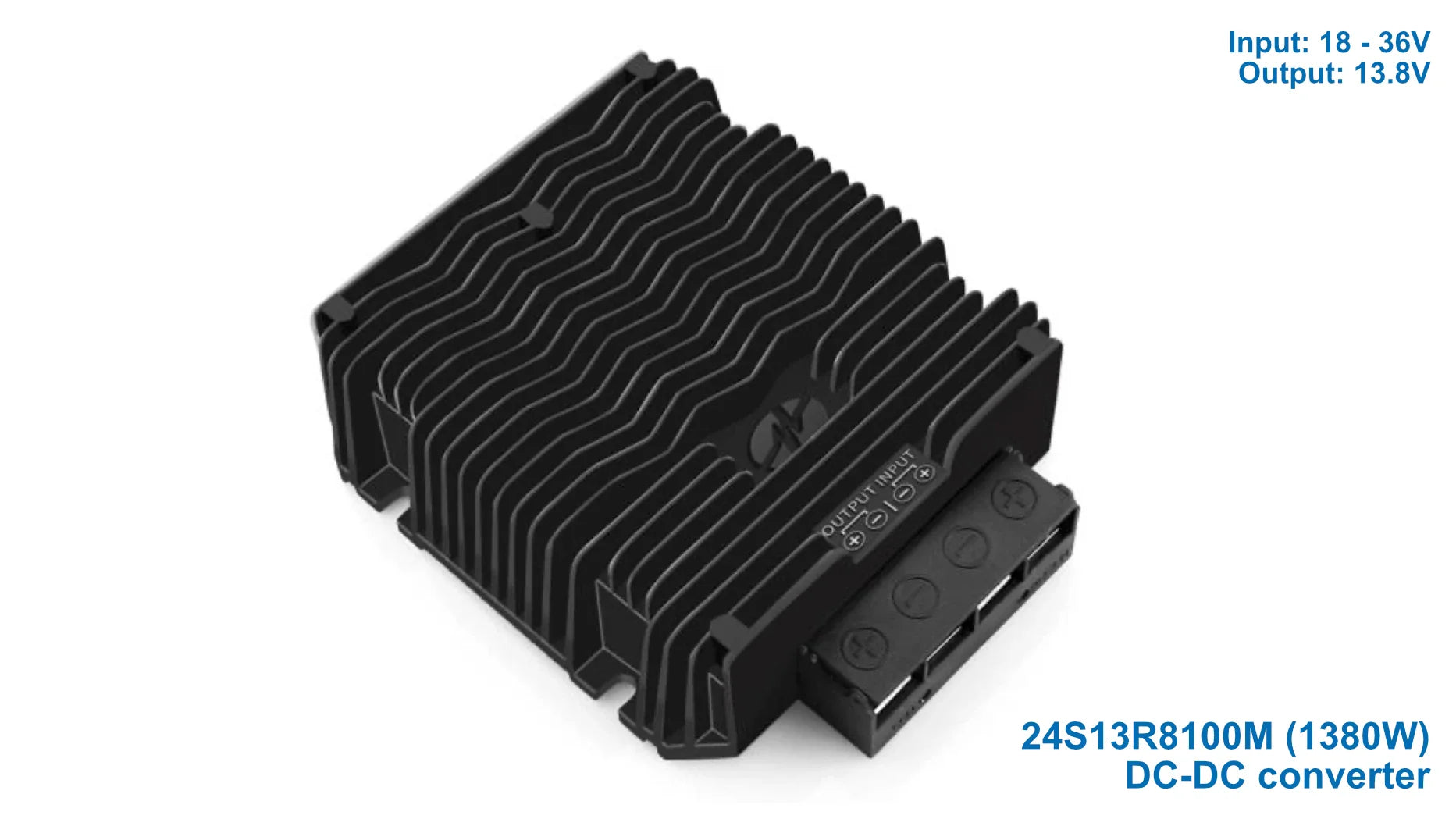 DC-DC Converters: step up/down transformers for 12V, 24V & 48V