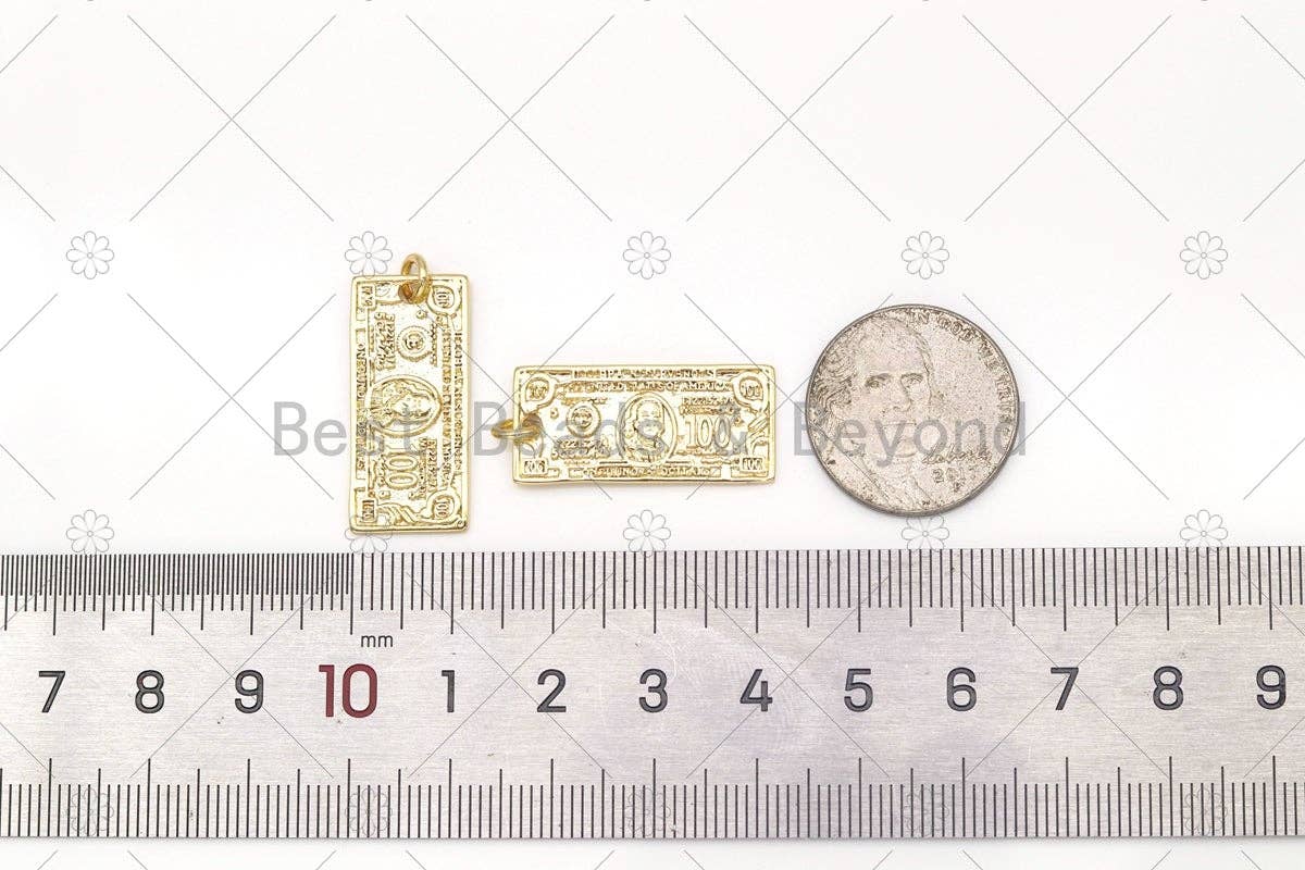 One Hundred US Dollars Charm, Sku#LK544