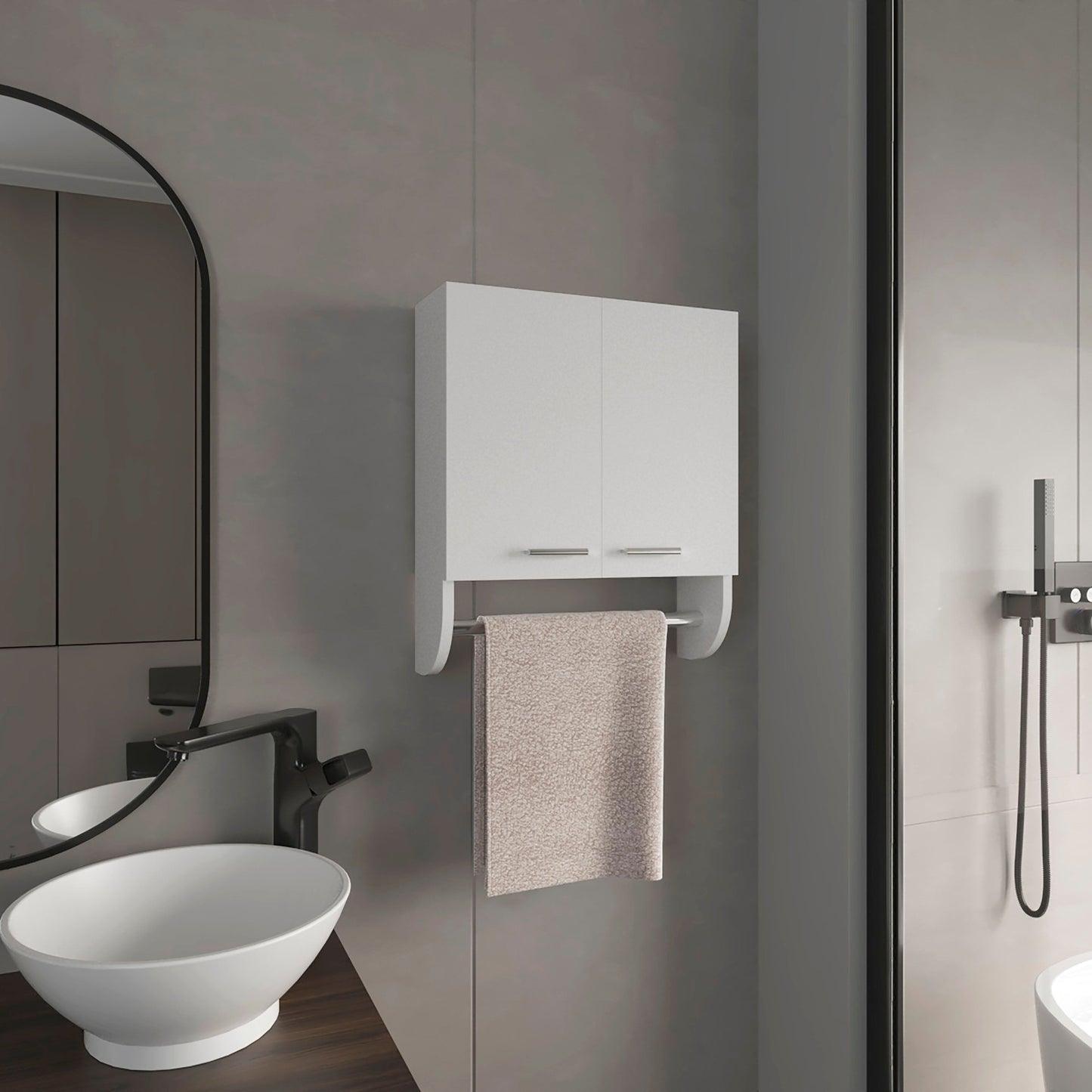 Medicine Cabinet 20.30" H, with 2 Shelves and 2 Doors