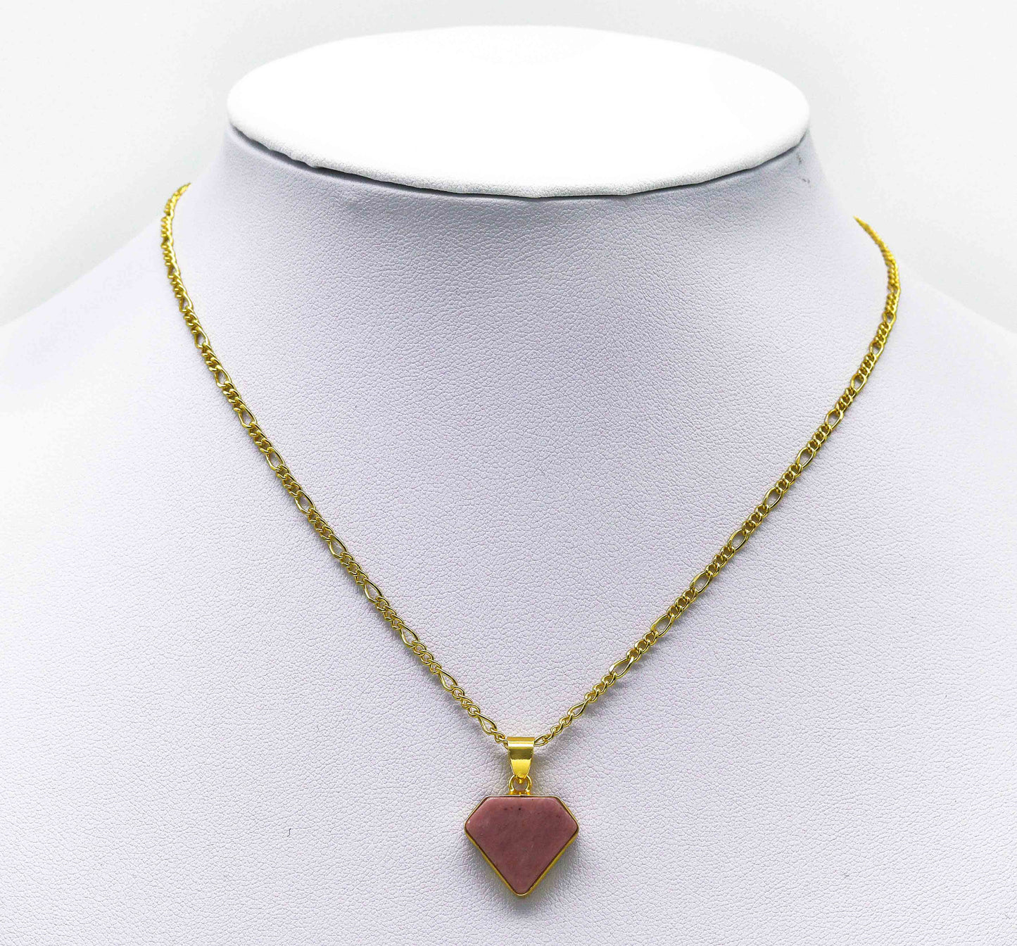Labradorite/Lapis/Moonstone/Amazonite Diamond Shape Gemstone Pendant, Sku#LY19