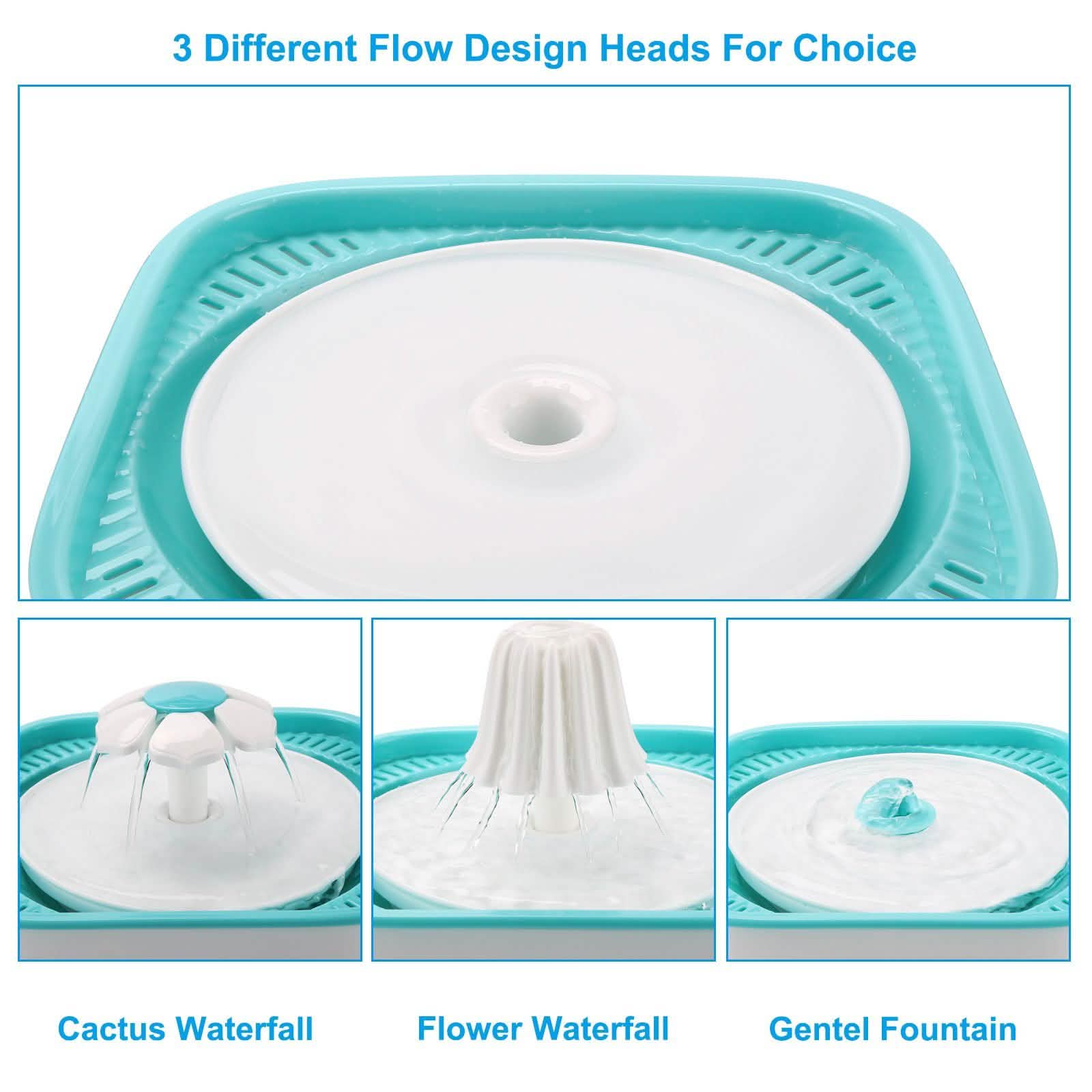 Fontaine à eau silencieuse de 2,5 L pour chat – Distributeur d'eau pour animaux de compagnie