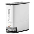 25LBS Vertical Rice Dispenser With Dustproof Lid Large Capacity Grain Storage Container With Measuring Cup Built-In