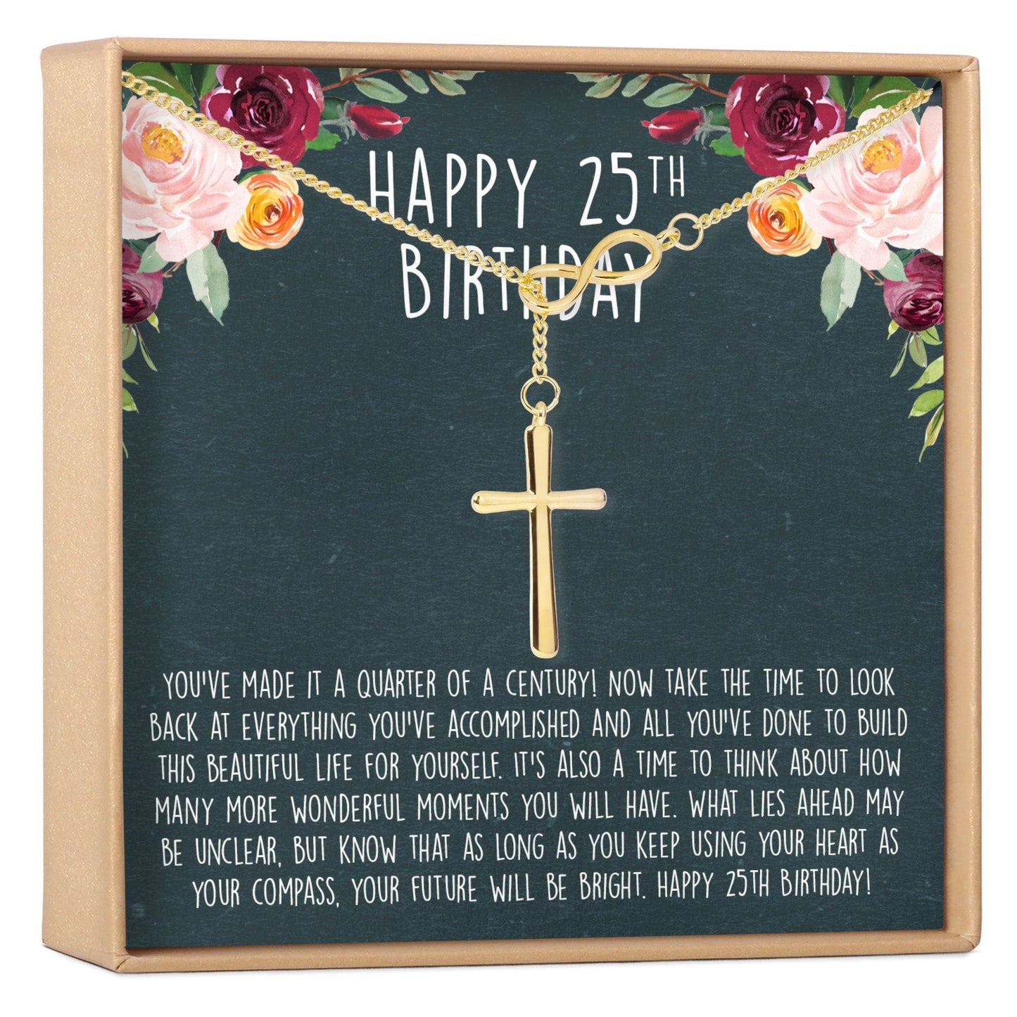 25th Birthday Necklace, Multiple Styles