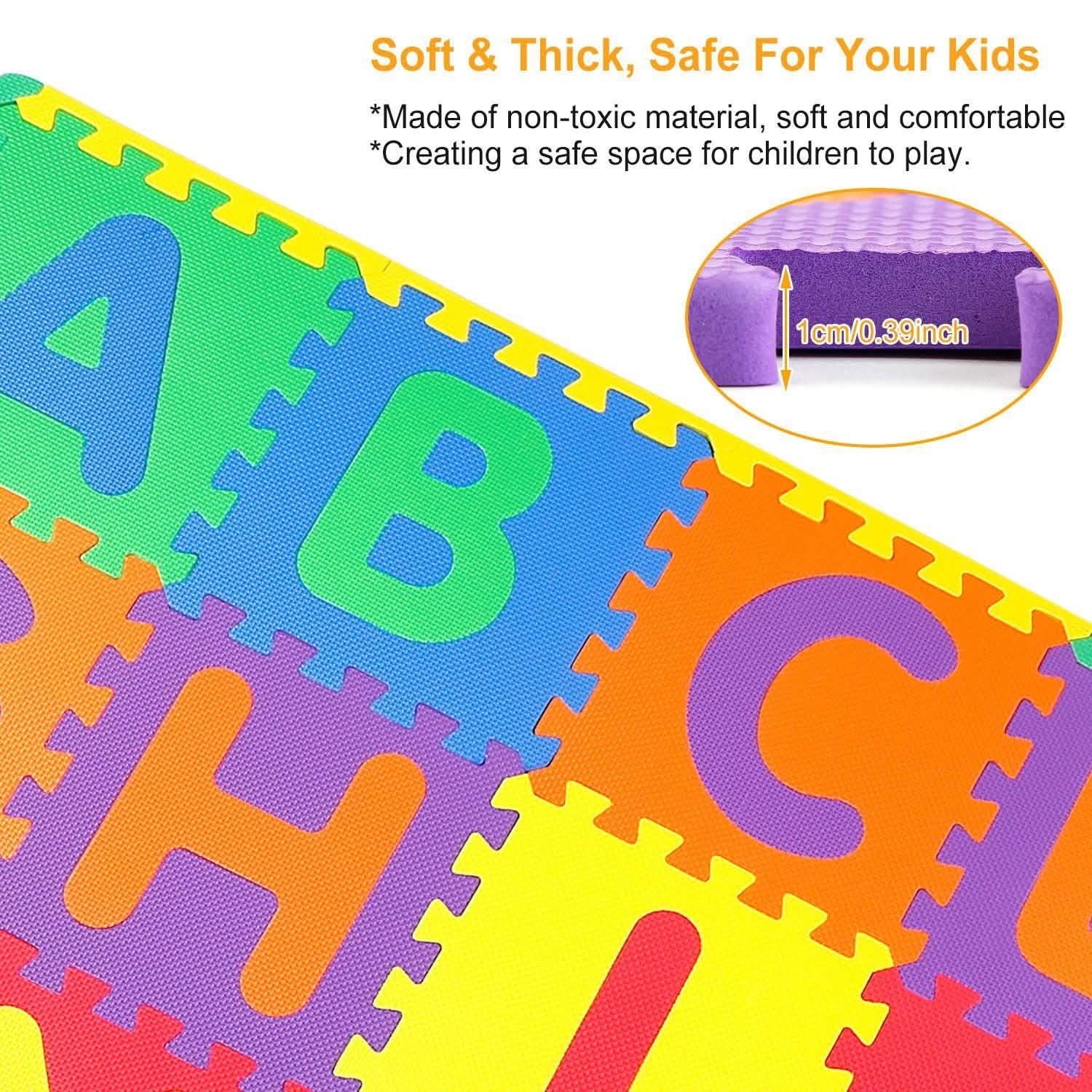26 pièces : Tapis de jeu alphabet pour bébés et tout-petits