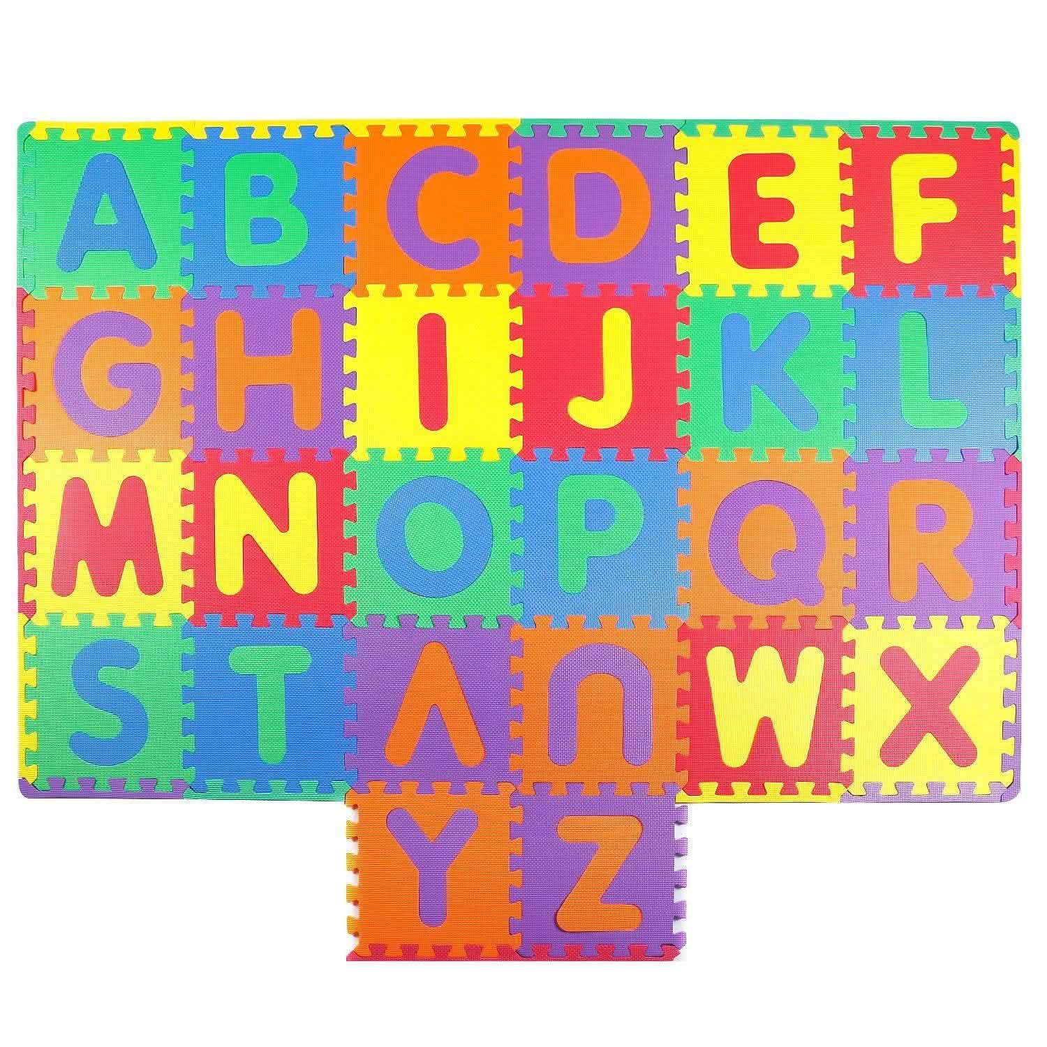 26 pièces : Tapis de jeu alphabet pour bébés et tout-petits