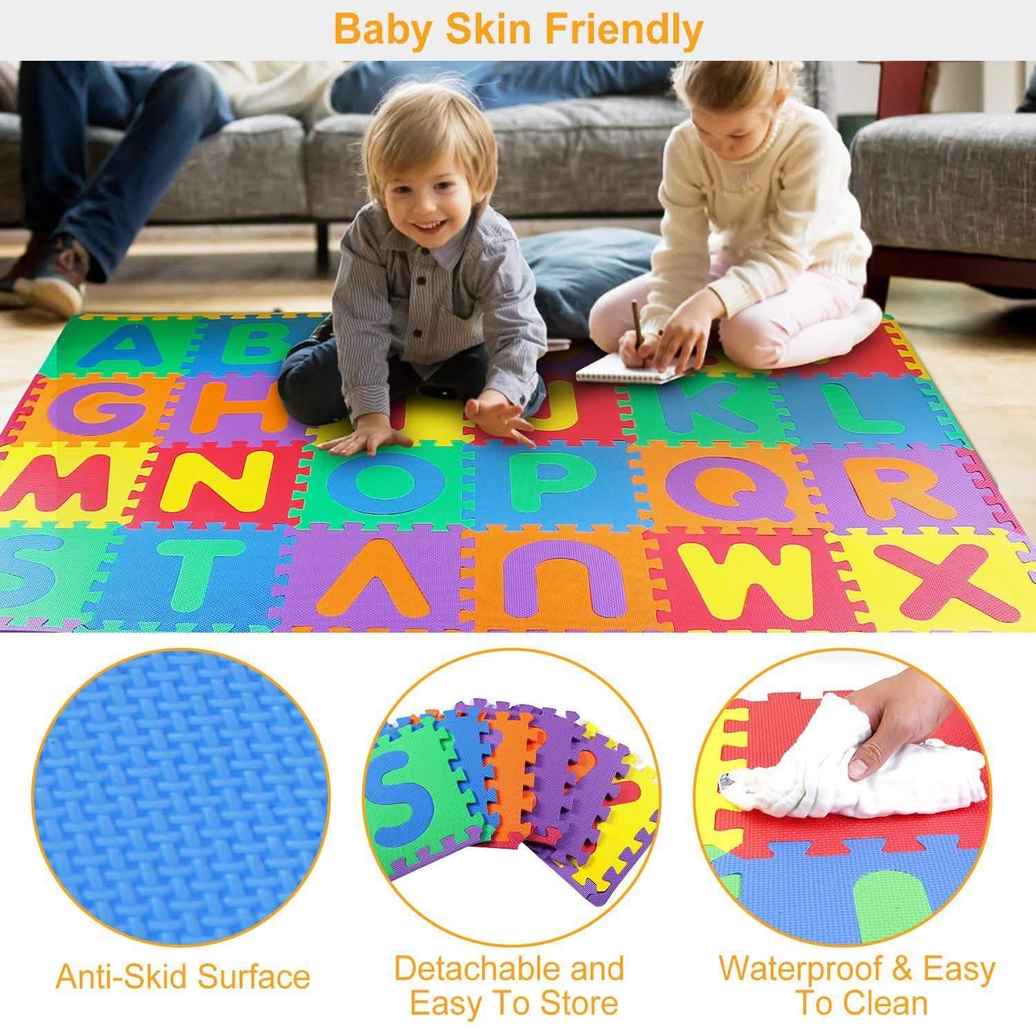 26 pièces : Tapis de jeu alphabet pour bébés et tout-petits