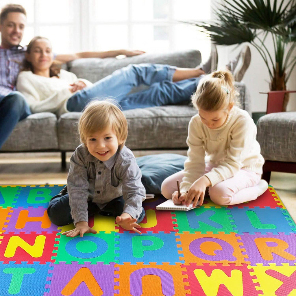 26 pièces : Tapis de jeu alphabet pour bébés et tout-petits
