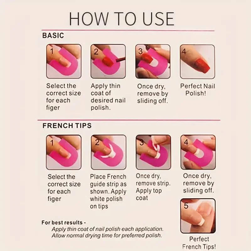 26-Pieces U Curve Shape 10 Sizes Nail Protector