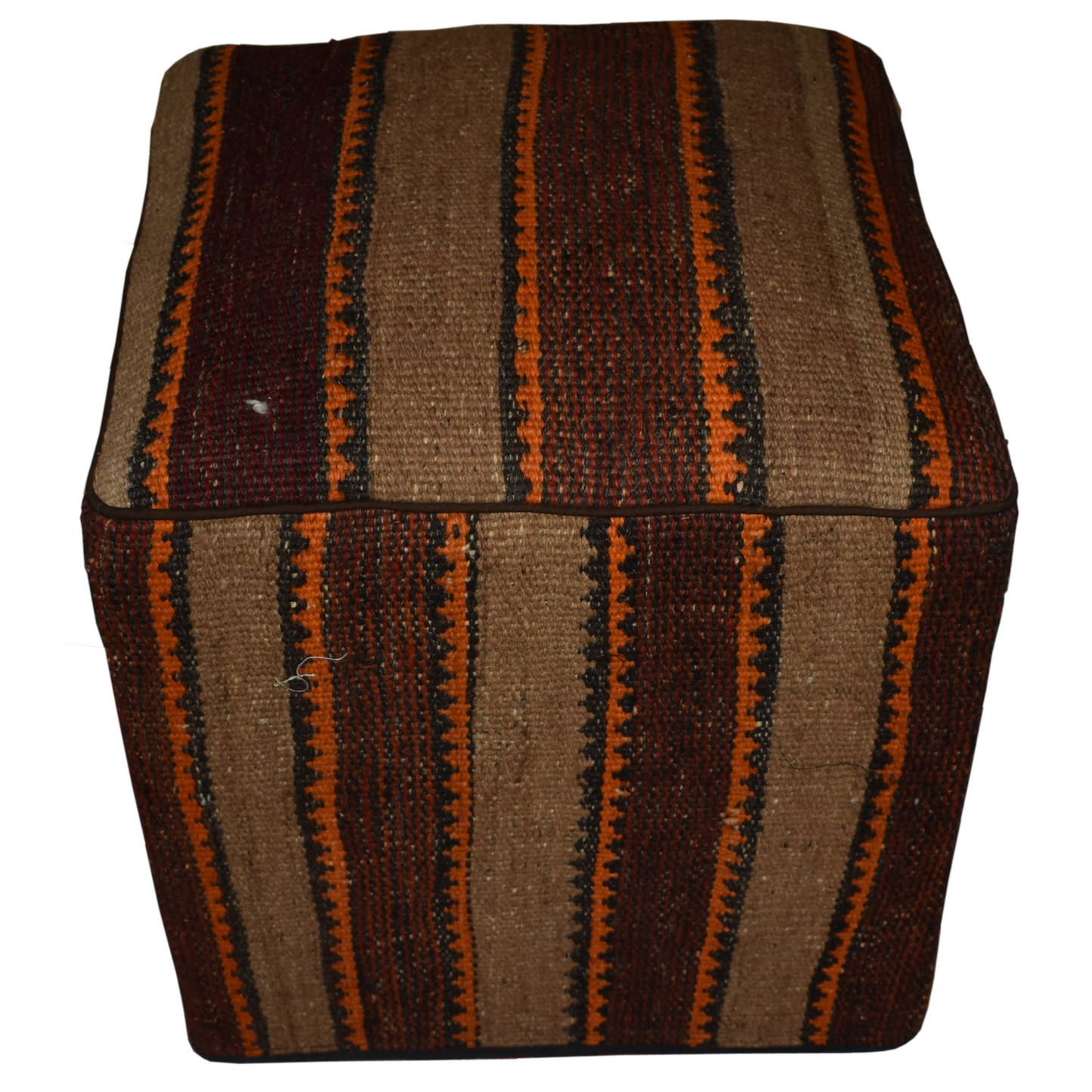 One of a Kind Kilim Rug Pouf Ottoman foot stool - #264