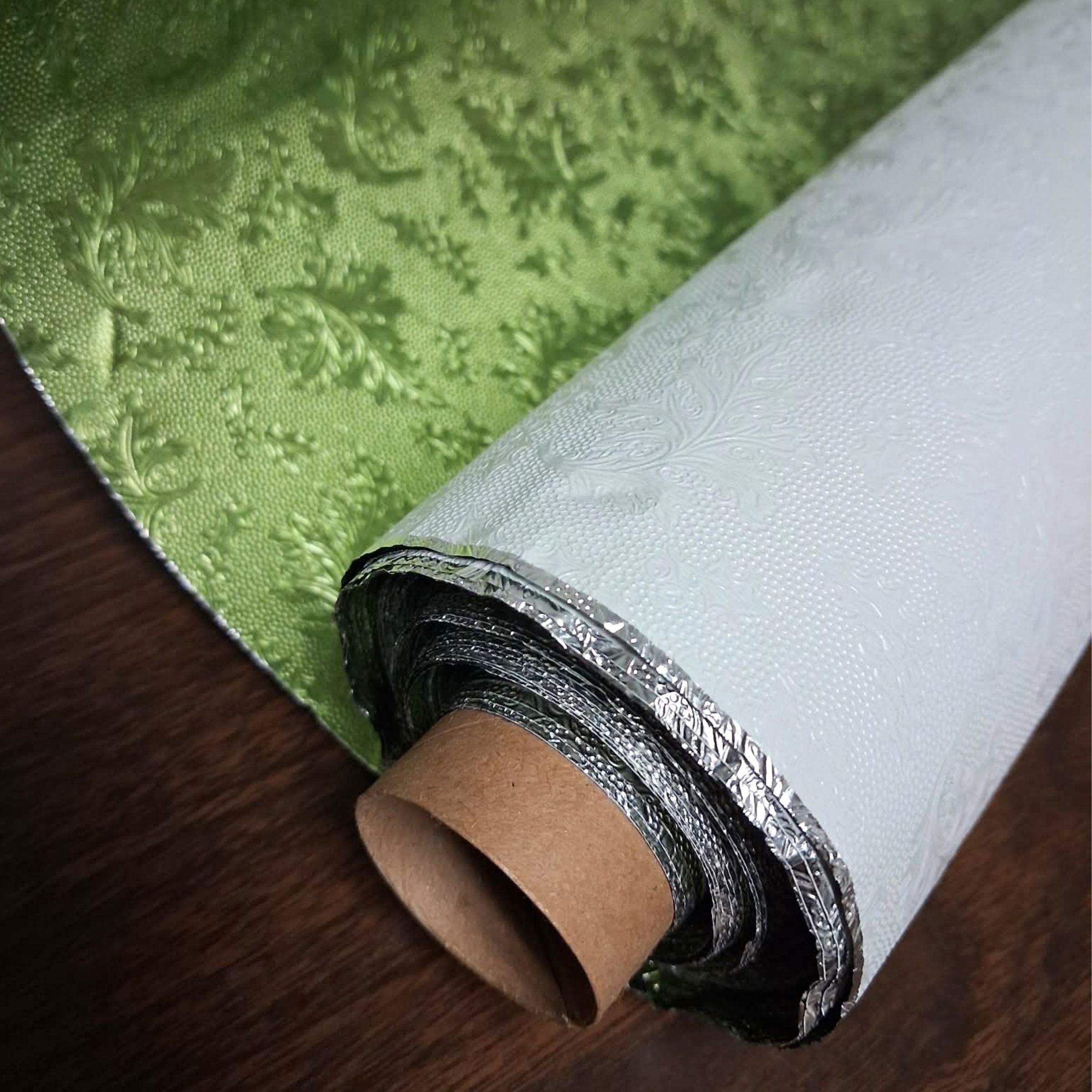 White Embossed Florist Foil Wrap, 20" x 30' (No Poly)