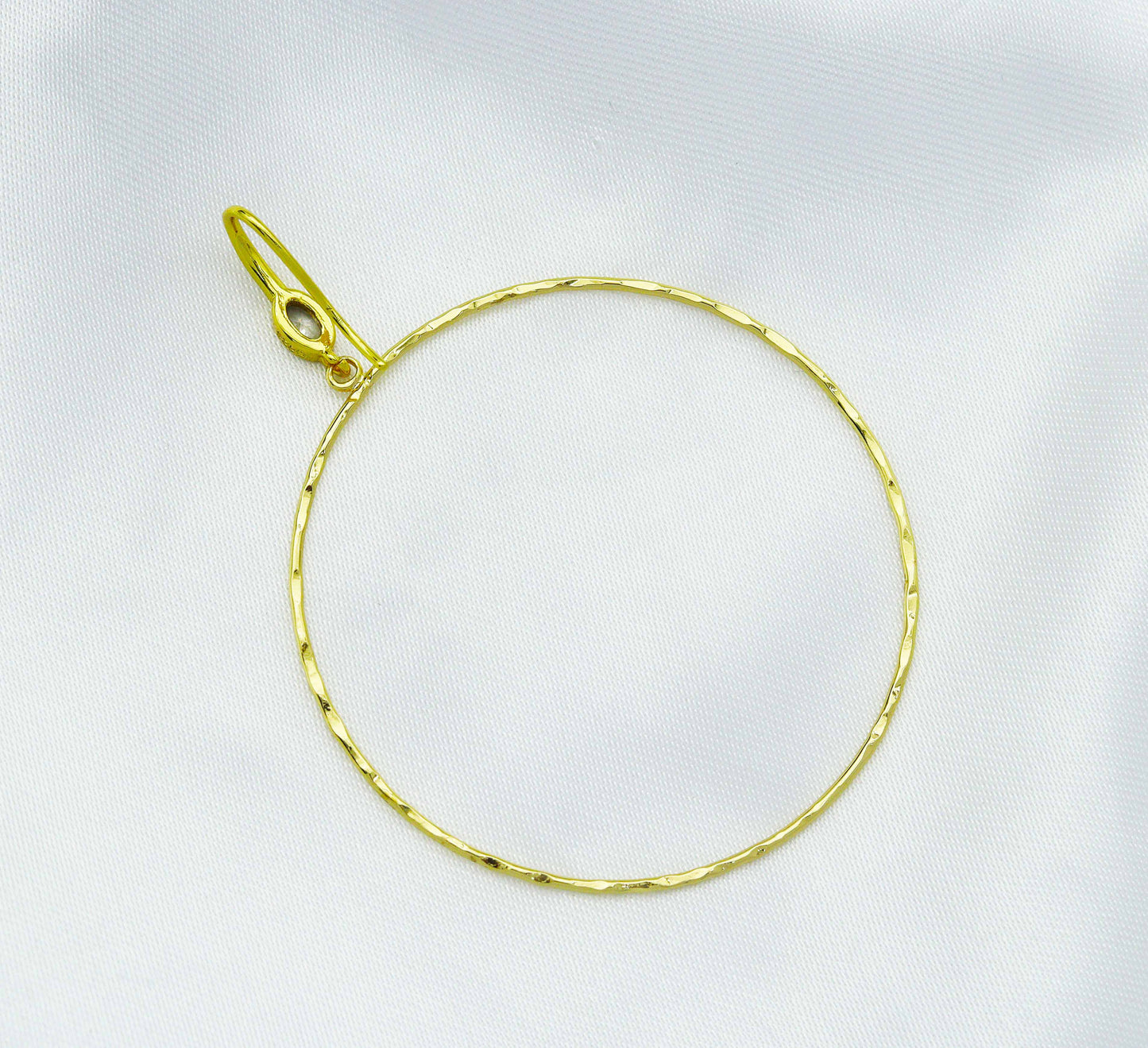 Large Gold Round Ring Charms, Sku#ZX63