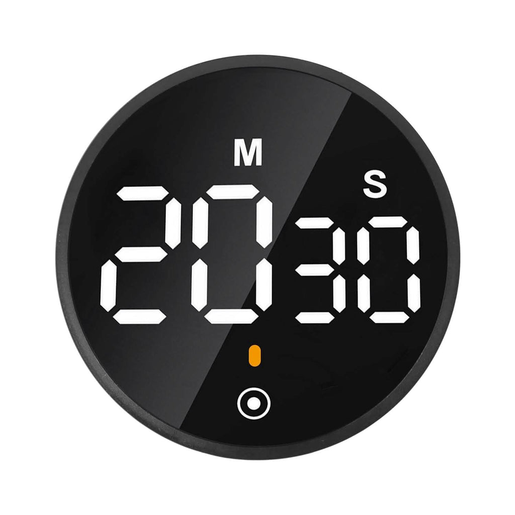 Minuteur numérique électronique LED 2,79" avec compte à rebours, dimmable, modifiable, magnétique