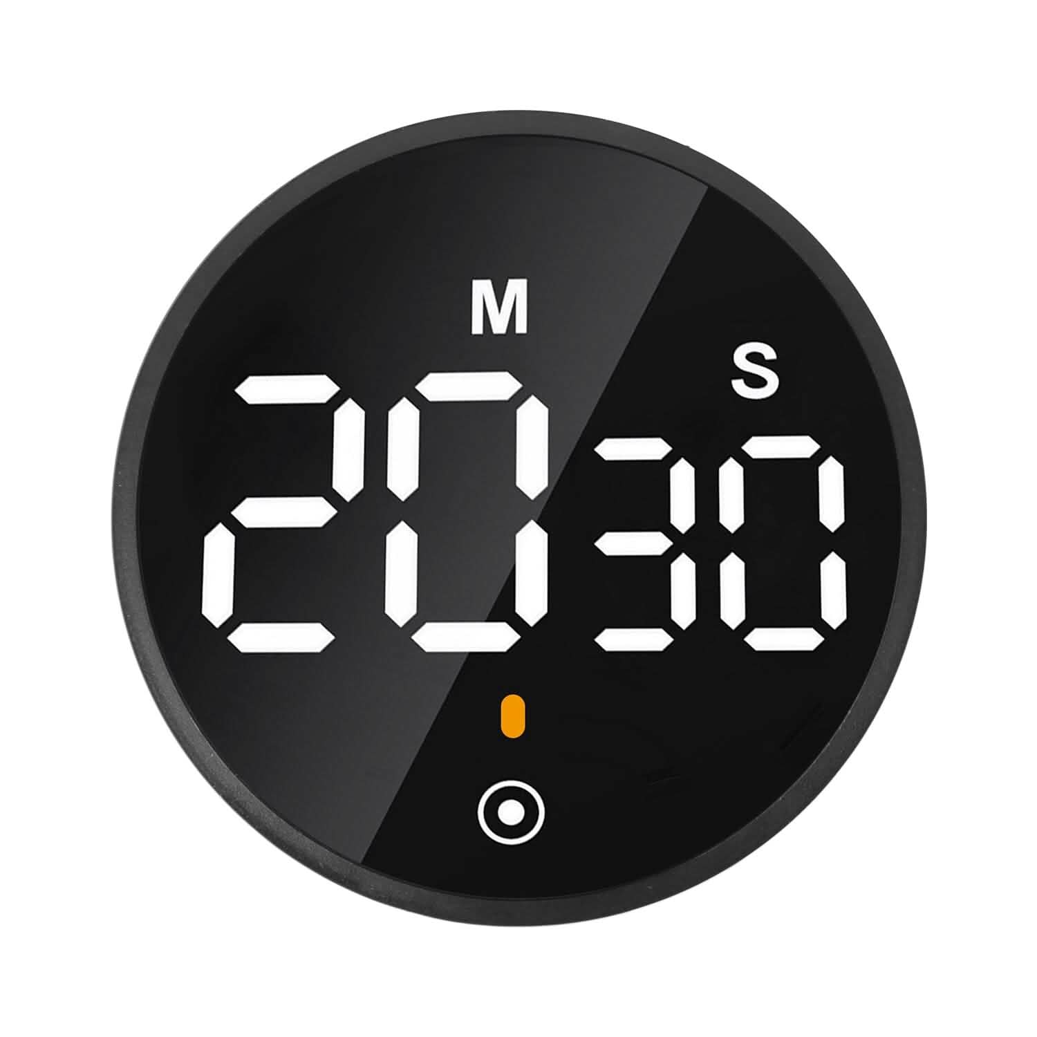 Minuteur numérique électronique LED 2,79" avec compte à rebours, dimmable, modifiable, magnétique