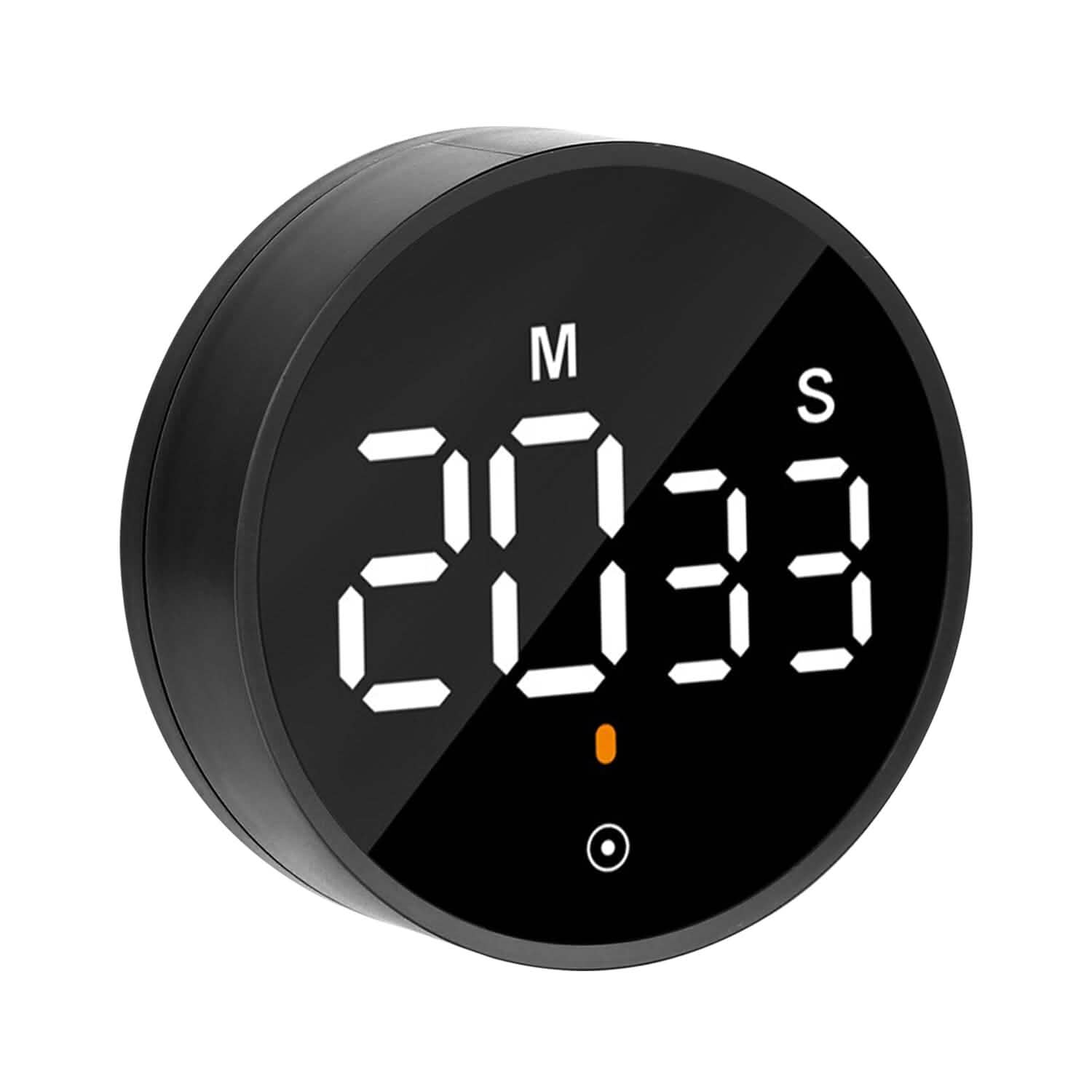 Minuteur numérique électronique LED 2,79" avec compte à rebours, dimmable, modifiable, magnétique