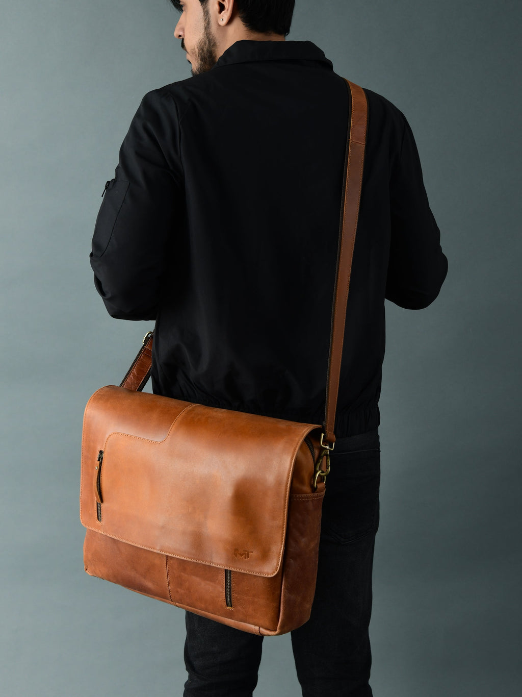 Sac bandoulière Wilson en cuir marron clair