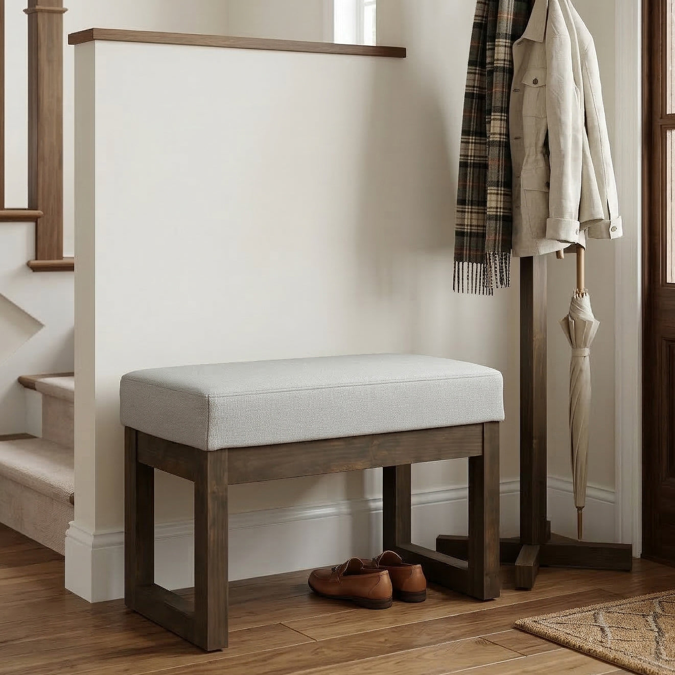 Milltown Footstool Small Ottoman Bench