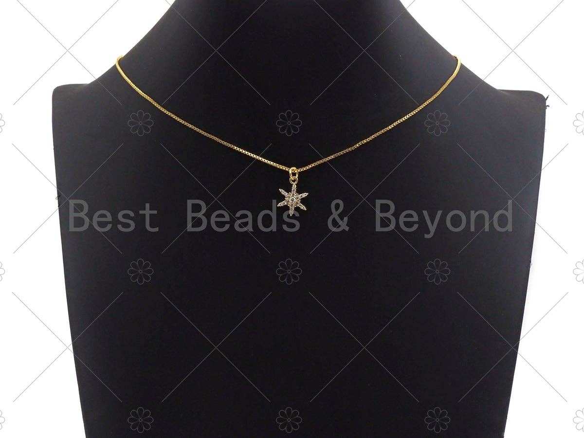 CZ Micro Pave Snowflake Charm/Pendant, Snowflake Shape Charm, Pave Pendant, Gold plated charm,12x16mm, Sku#LK111