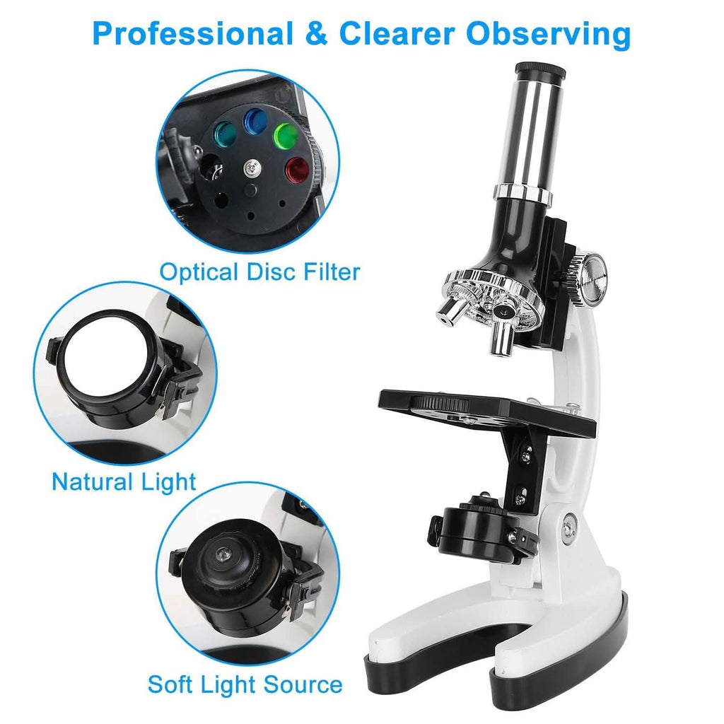 28-Pieces: Kid Microscope Set Experimental Observation Monocular