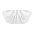 White Fluted Baking Cups - Jumbo Size, Large Diameter, 3 1/2" x 1 1/2"