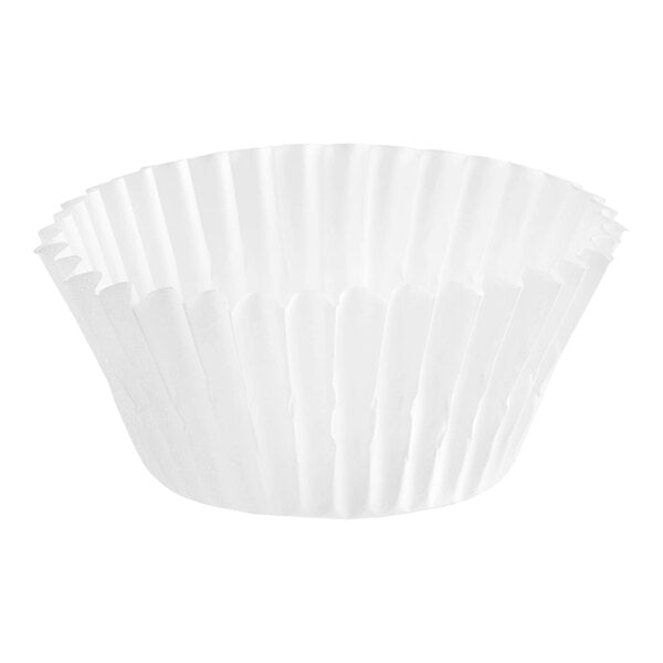 Caissettes de cuisson cannelées blanches - Petite taille (mini) 3,8 cm x 2,5 cm